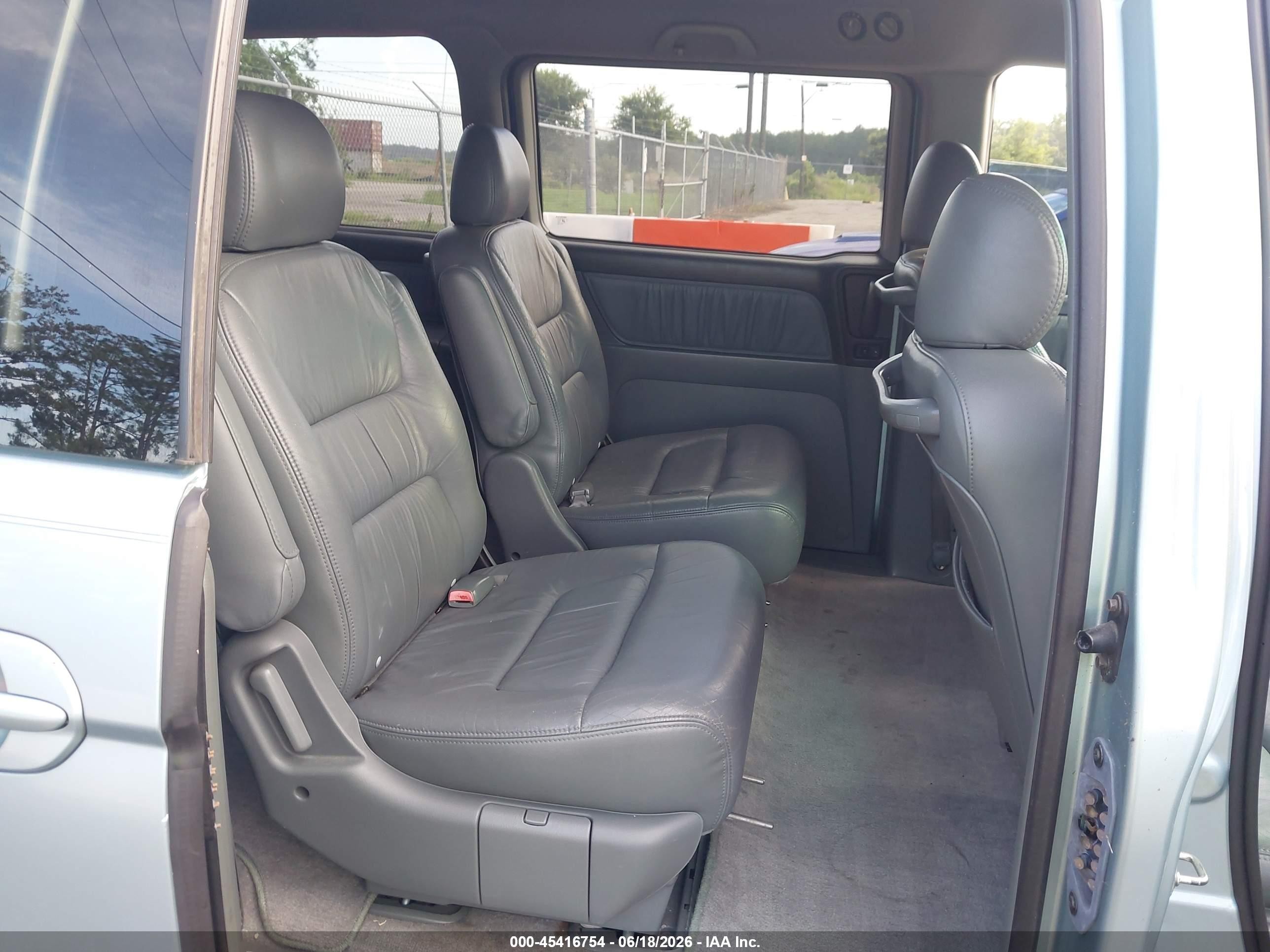 2004 Honda Odyssey Ex-l Blue vin: 5FNRL18054B060789