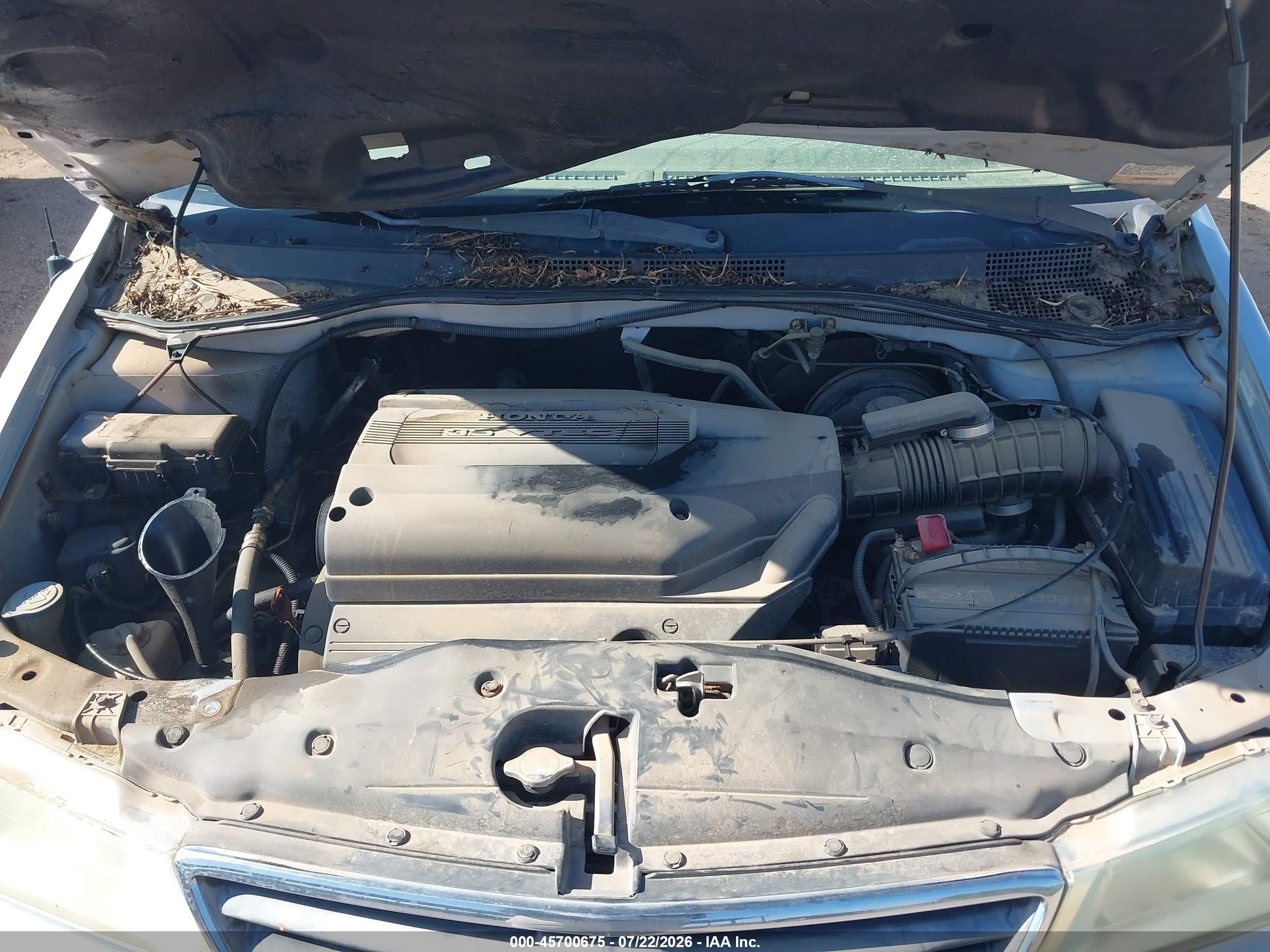 2002 Honda Odyssey Ex-l Silver vin: 5FNRL18062B035283