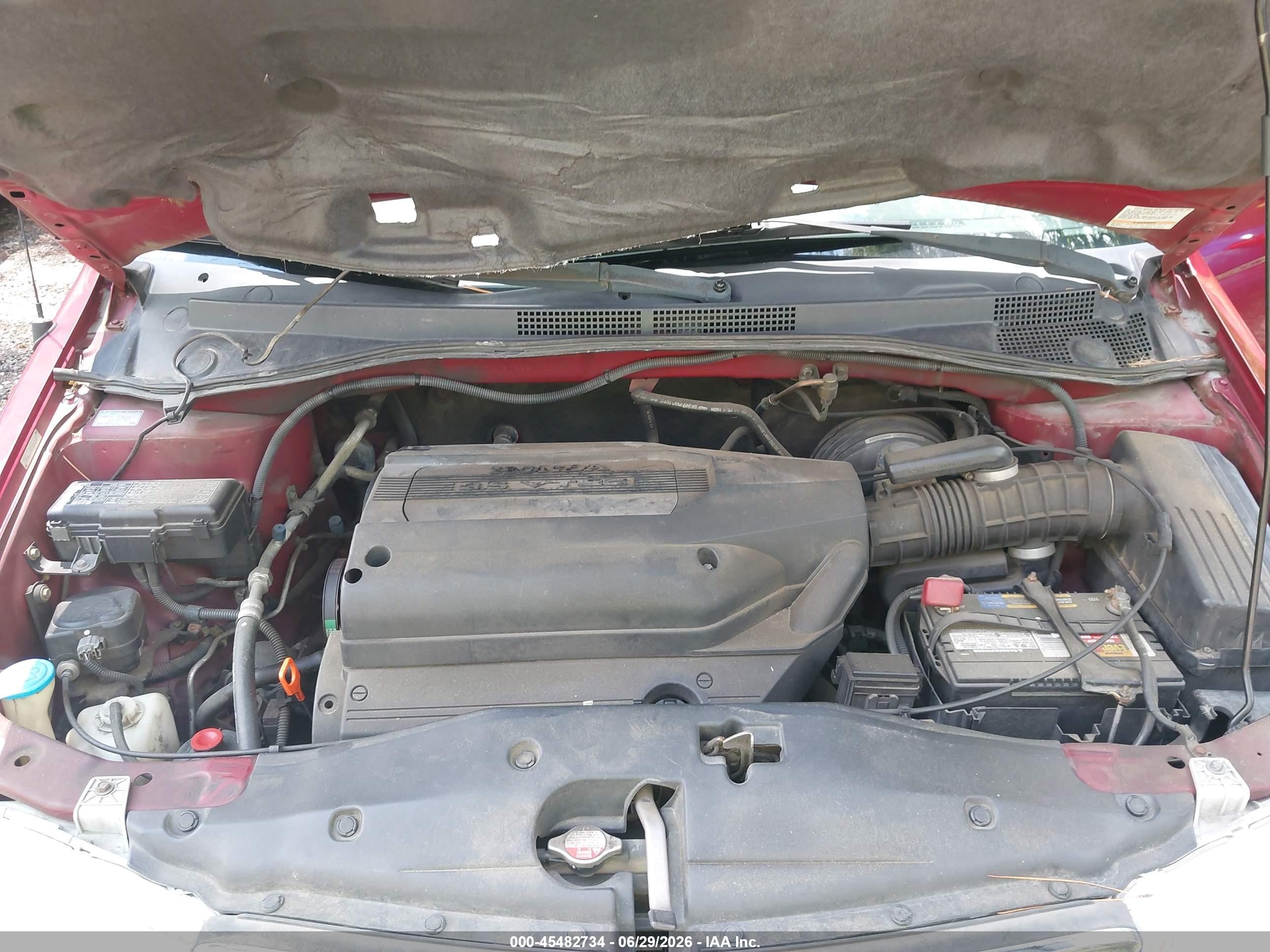 2003 Honda Odyssey Ex-l Red vin: 5FNRL18063B092987