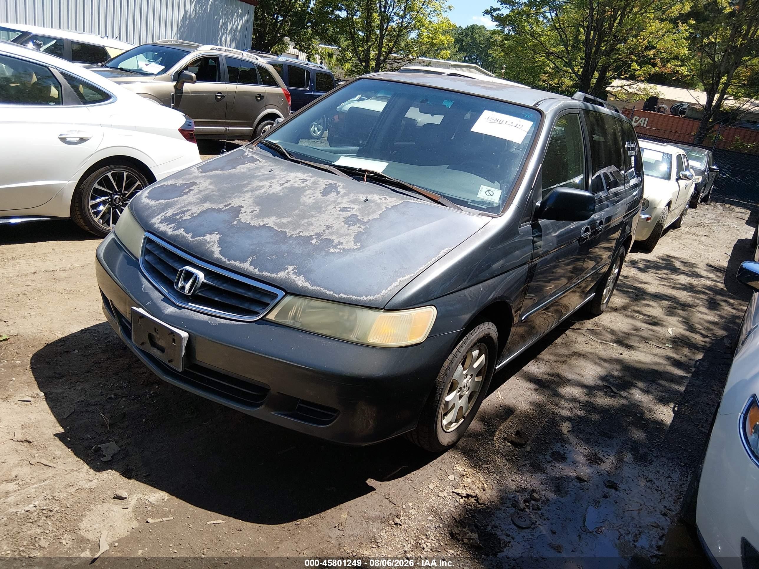 2004 Honda Odyssey Ex-l Blue vin: 5FNRL18064B005820