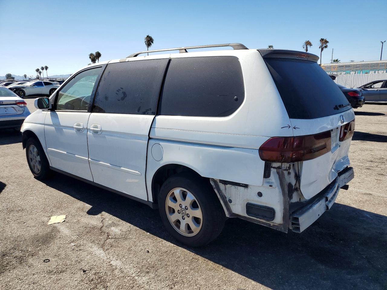 2003 Honda Odyssey Exl White vin: 5FNRL18073B111742