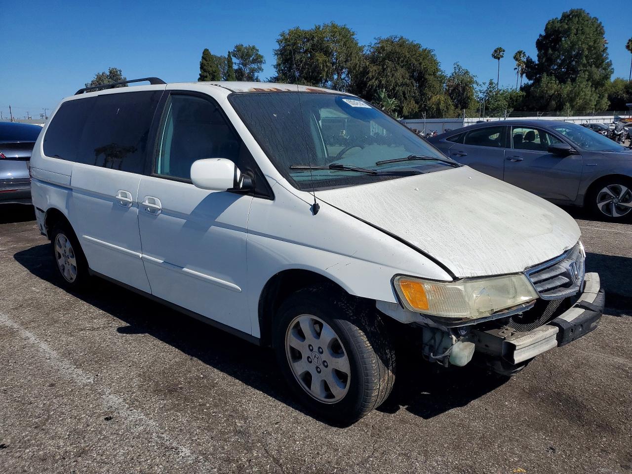 2003 Honda Odyssey Exl White vin: 5FNRL18073B111742