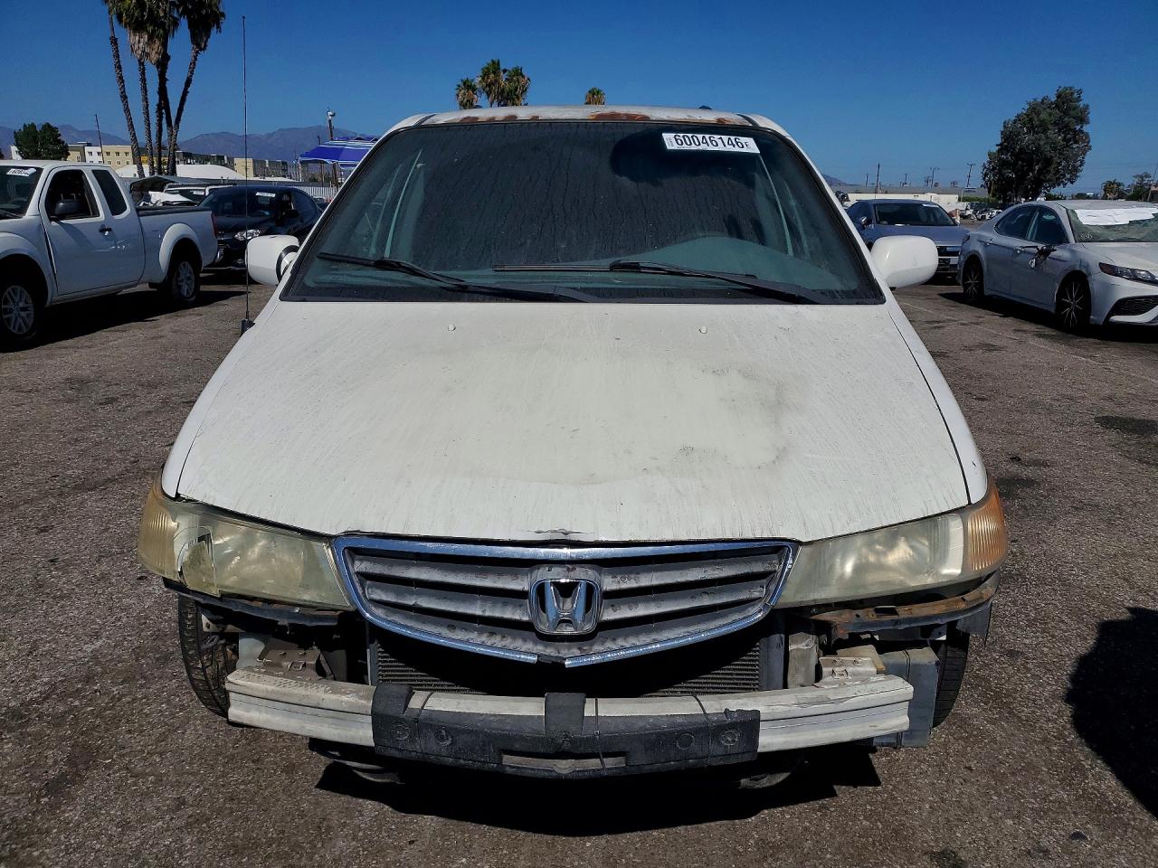 2003 Honda Odyssey Exl White vin: 5FNRL18073B111742