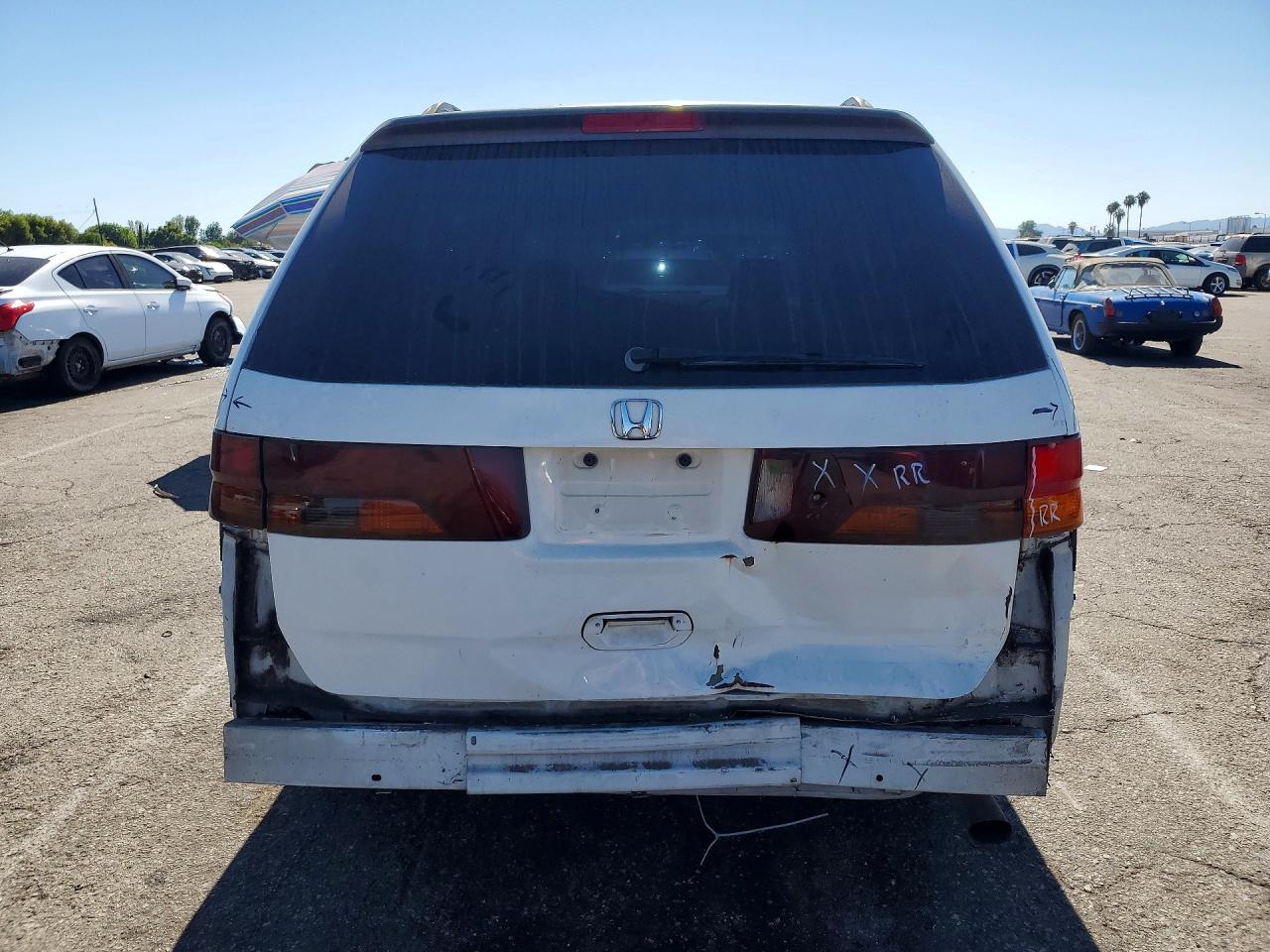2003 Honda Odyssey Exl White vin: 5FNRL18073B111742