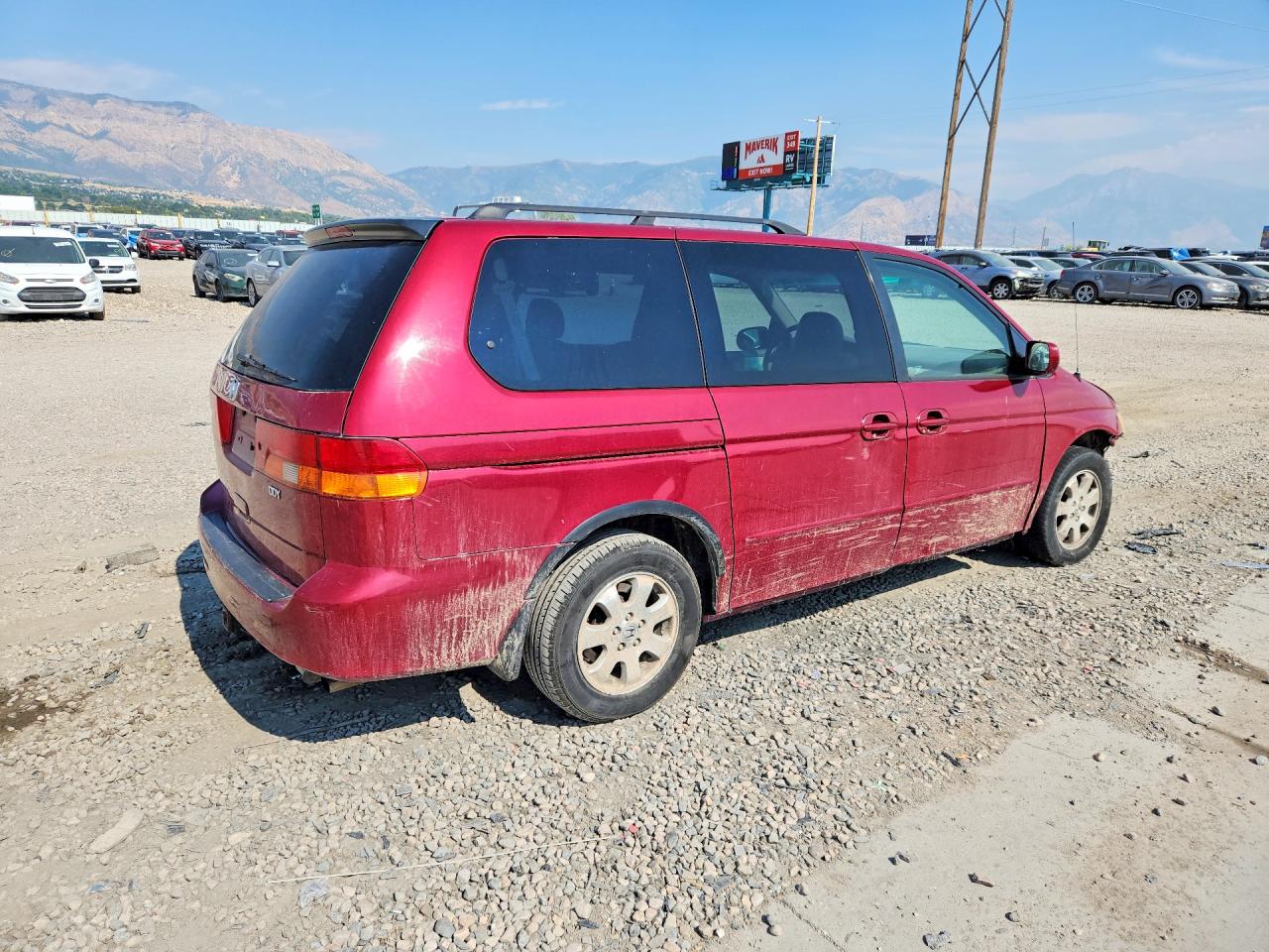 2004 Honda Odyssey Exl Red vin: 5FNRL18074B029897