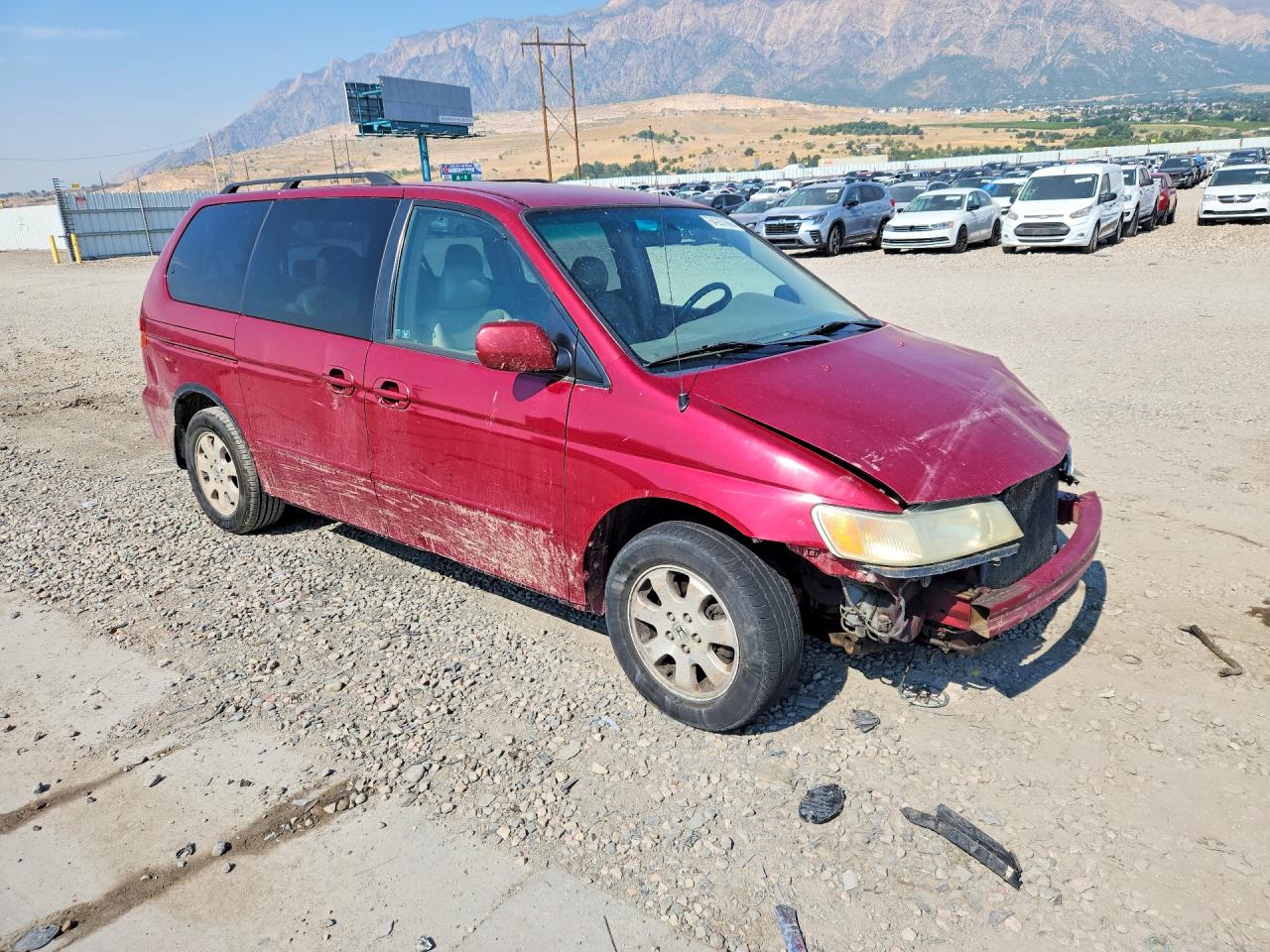 2004 Honda Odyssey Exl Red vin: 5FNRL18074B029897