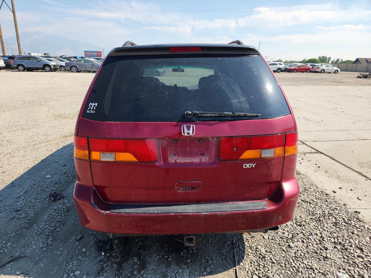 2004 Honda Odyssey Exl Red vin: 5FNRL18074B029897