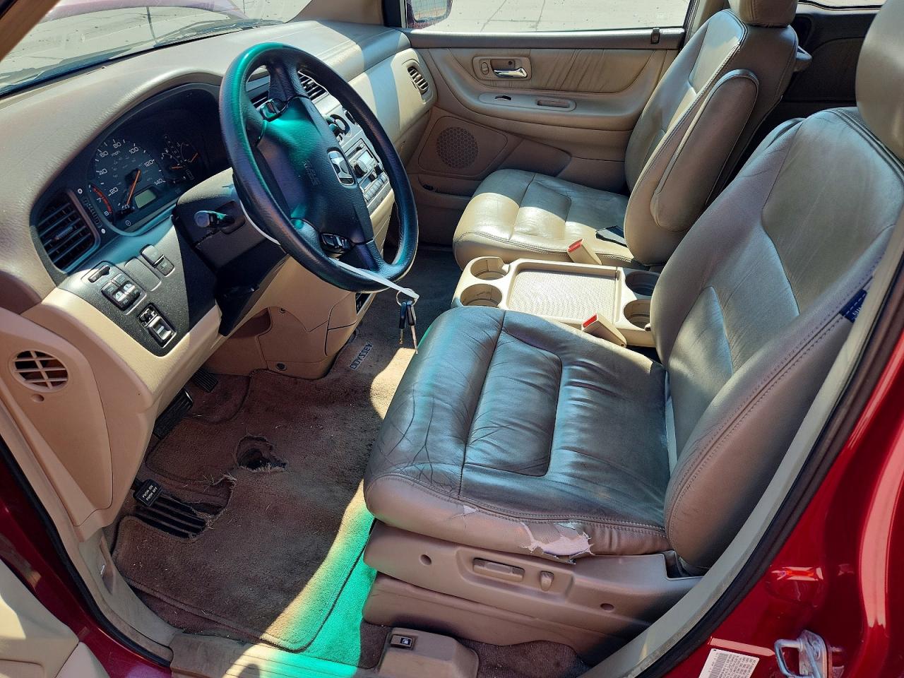 2004 Honda Odyssey Exl Red vin: 5FNRL18074B029897