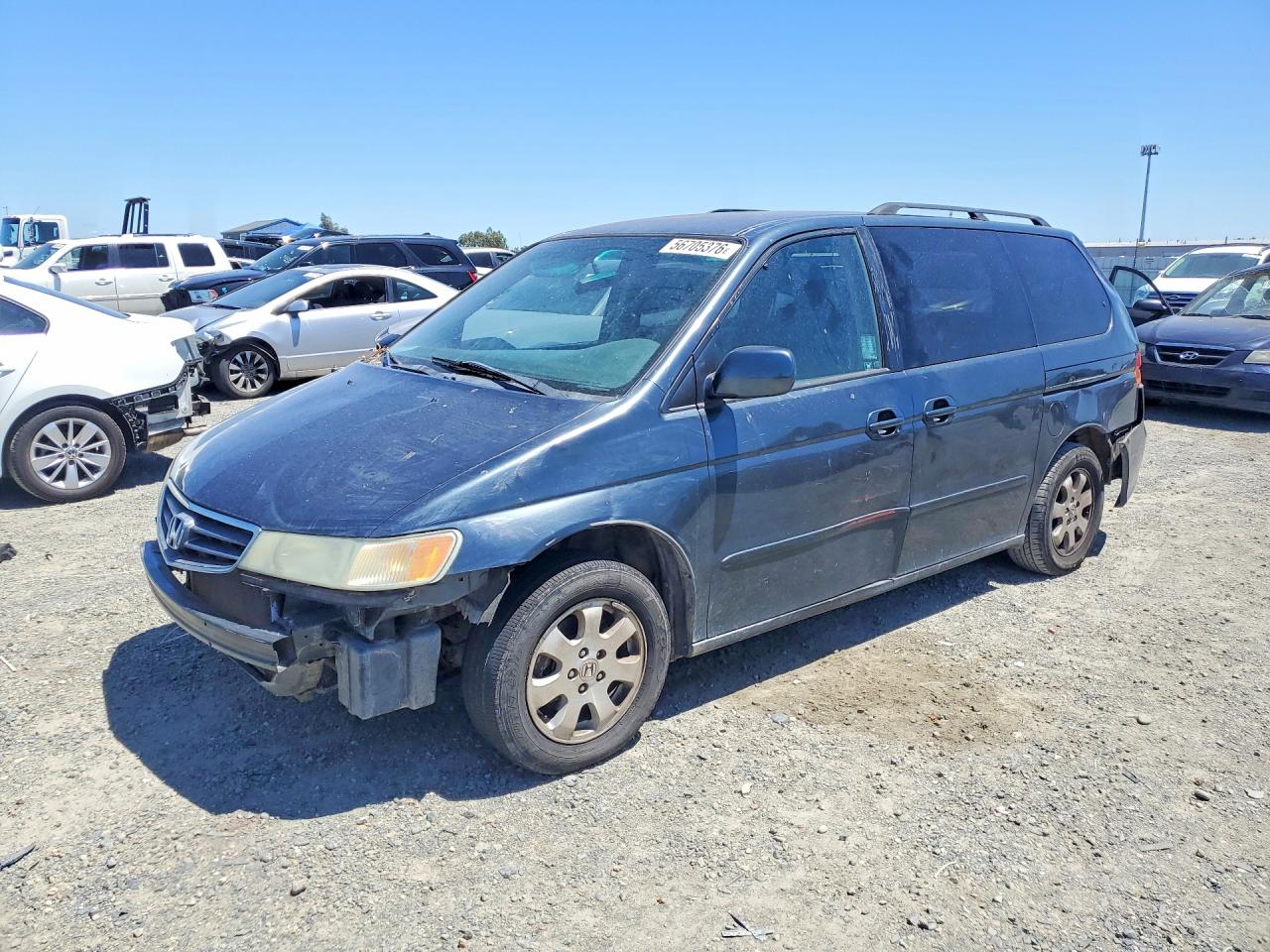 2004 Honda Odyssey Exl Gray vin: 5FNRL18074B033626