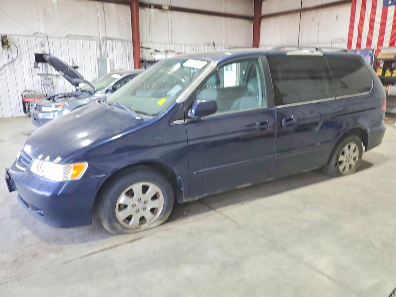 2003 Honda Odyssey Exl Blue vin: 5FNRL18083B028935