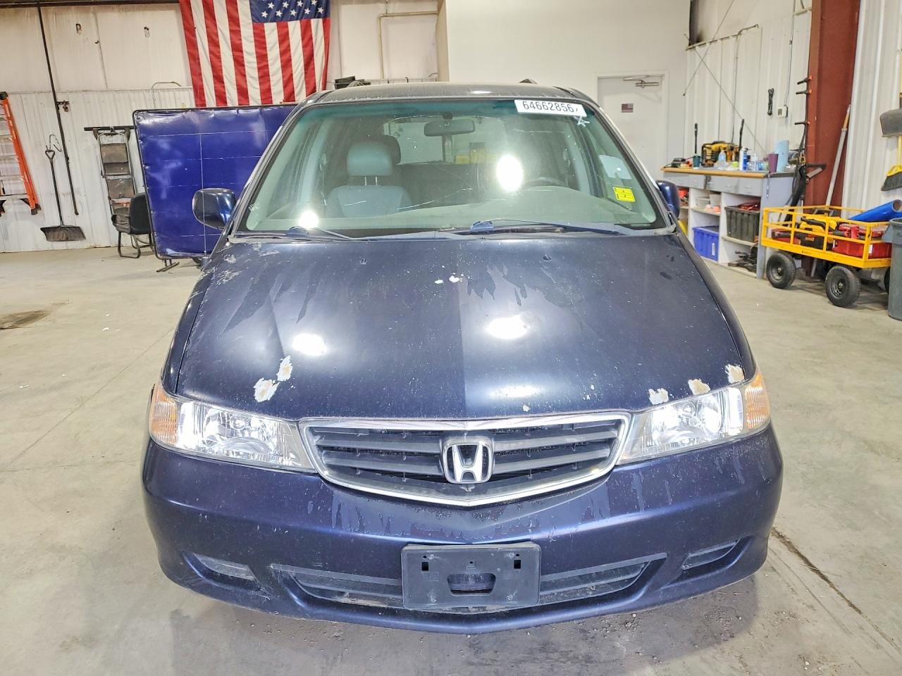 2003 Honda Odyssey Exl Blue vin: 5FNRL18083B028935