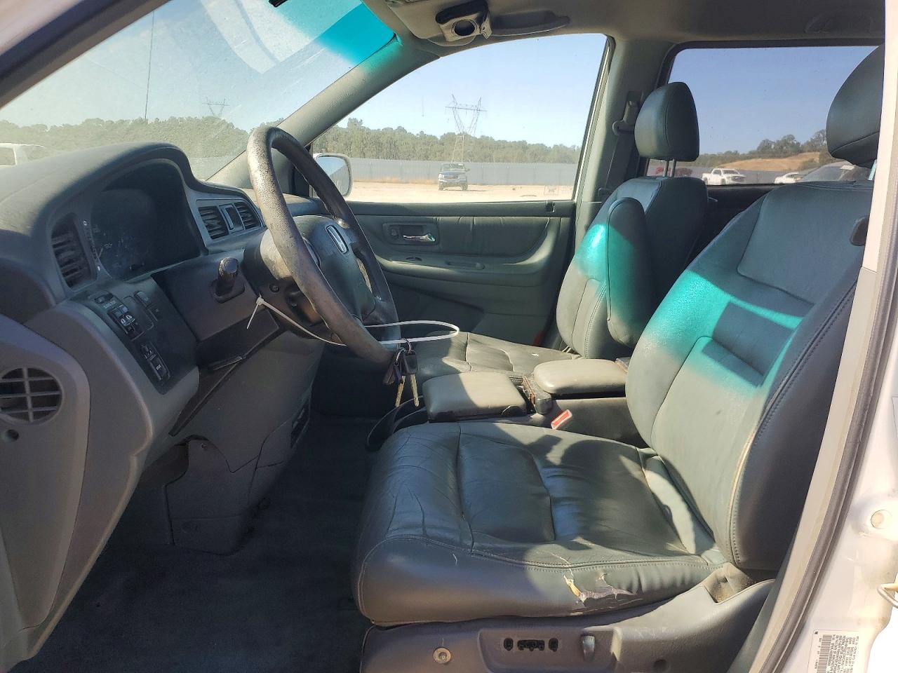 2003 Honda Odyssey Exl White vin: 5FNRL18083B066049