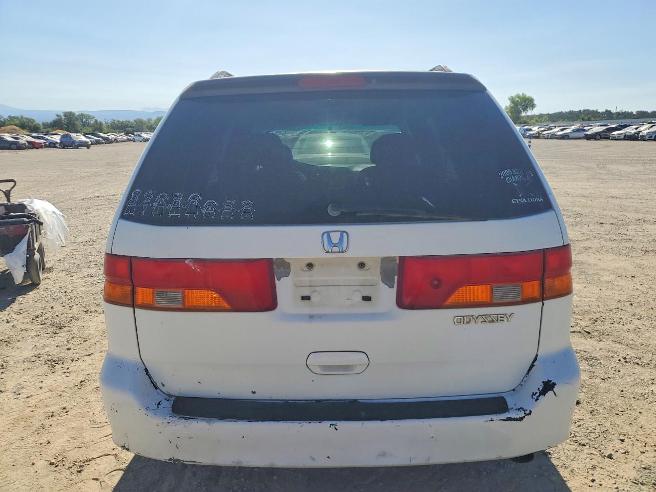 2003 Honda Odyssey Exl White vin: 5FNRL18083B066049