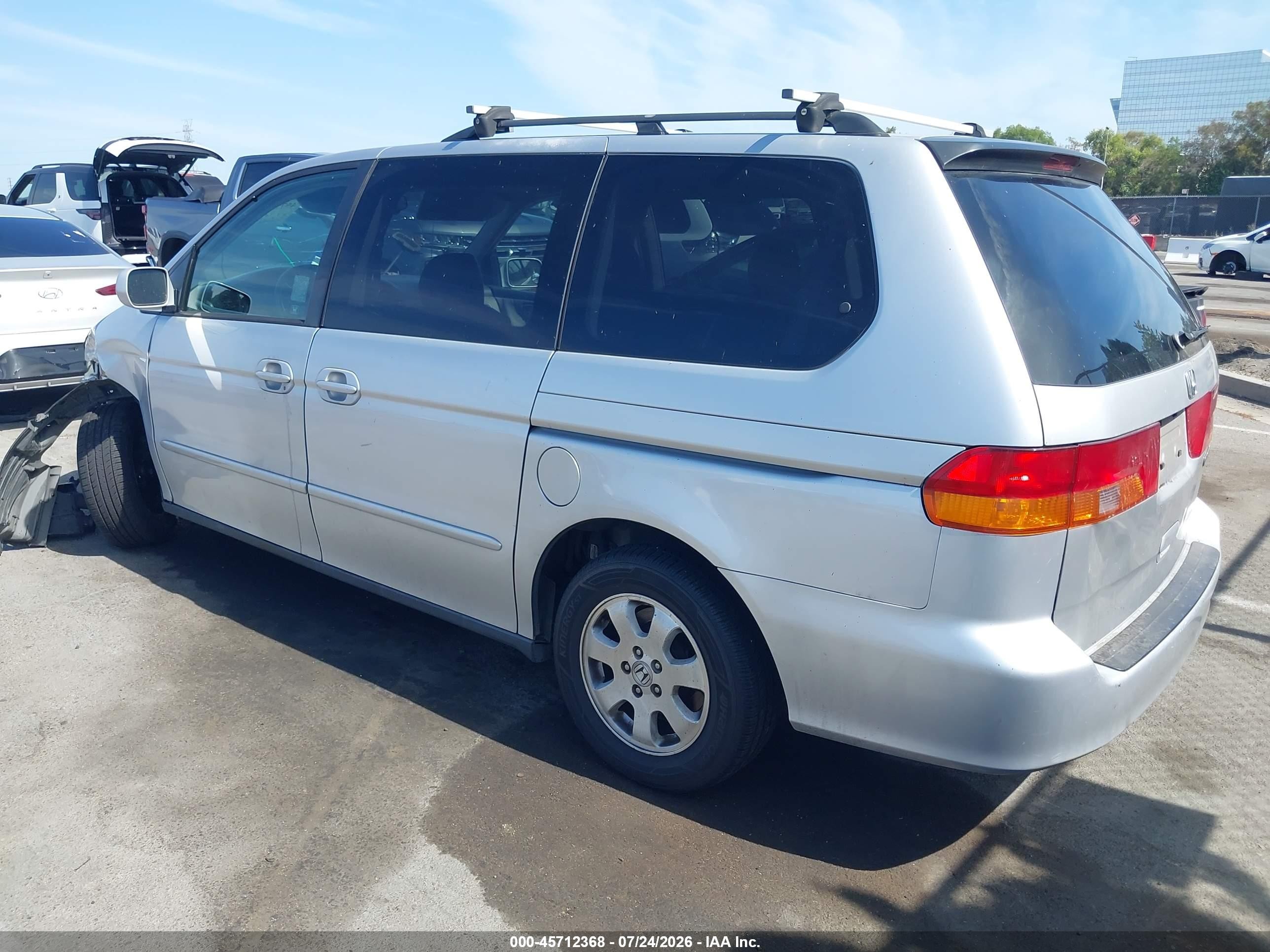 2003 Honda Odyssey Ex-l Silver vin: 5FNRL18083B092392