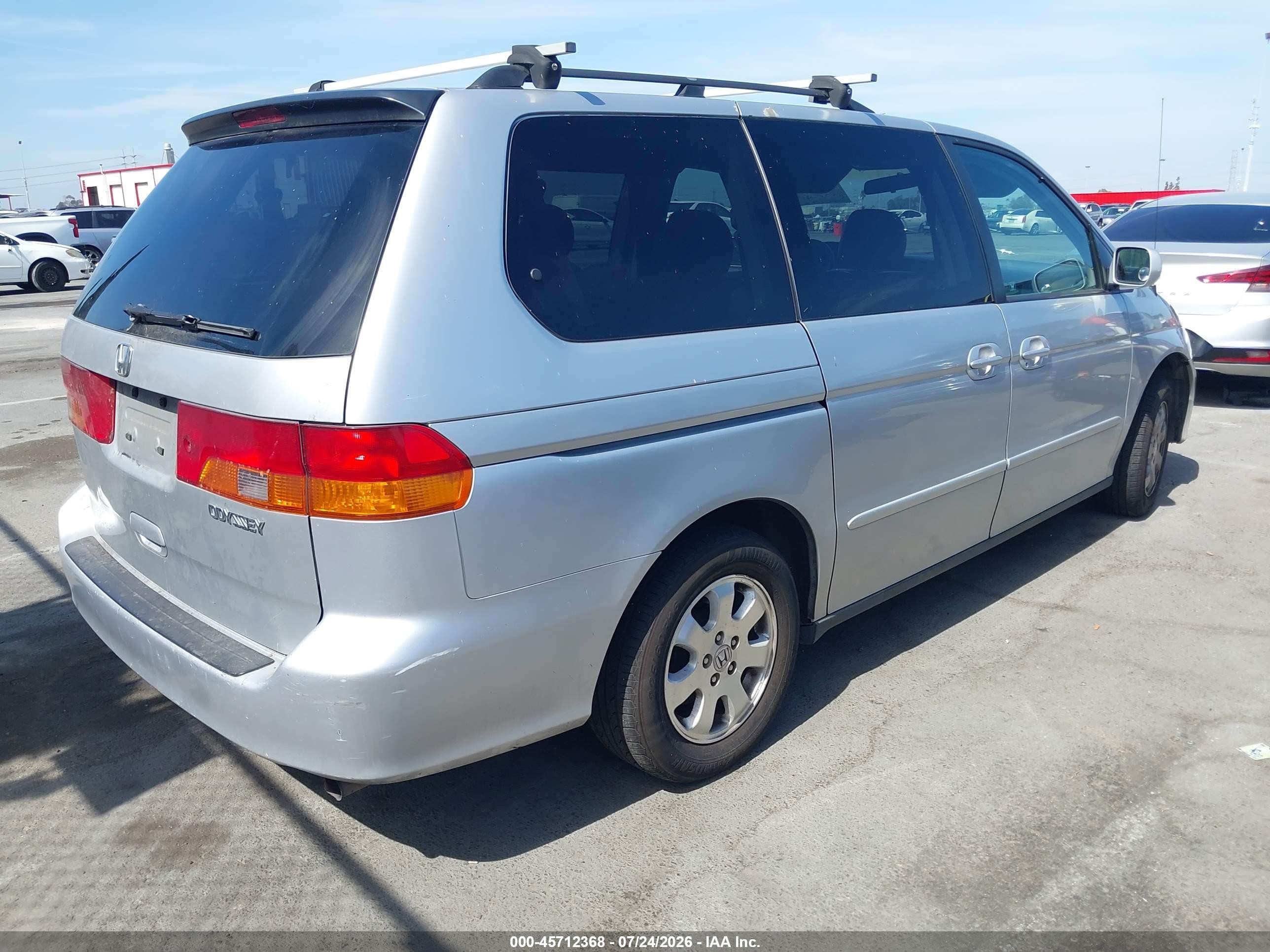 2003 Honda Odyssey Ex-l Silver vin: 5FNRL18083B092392