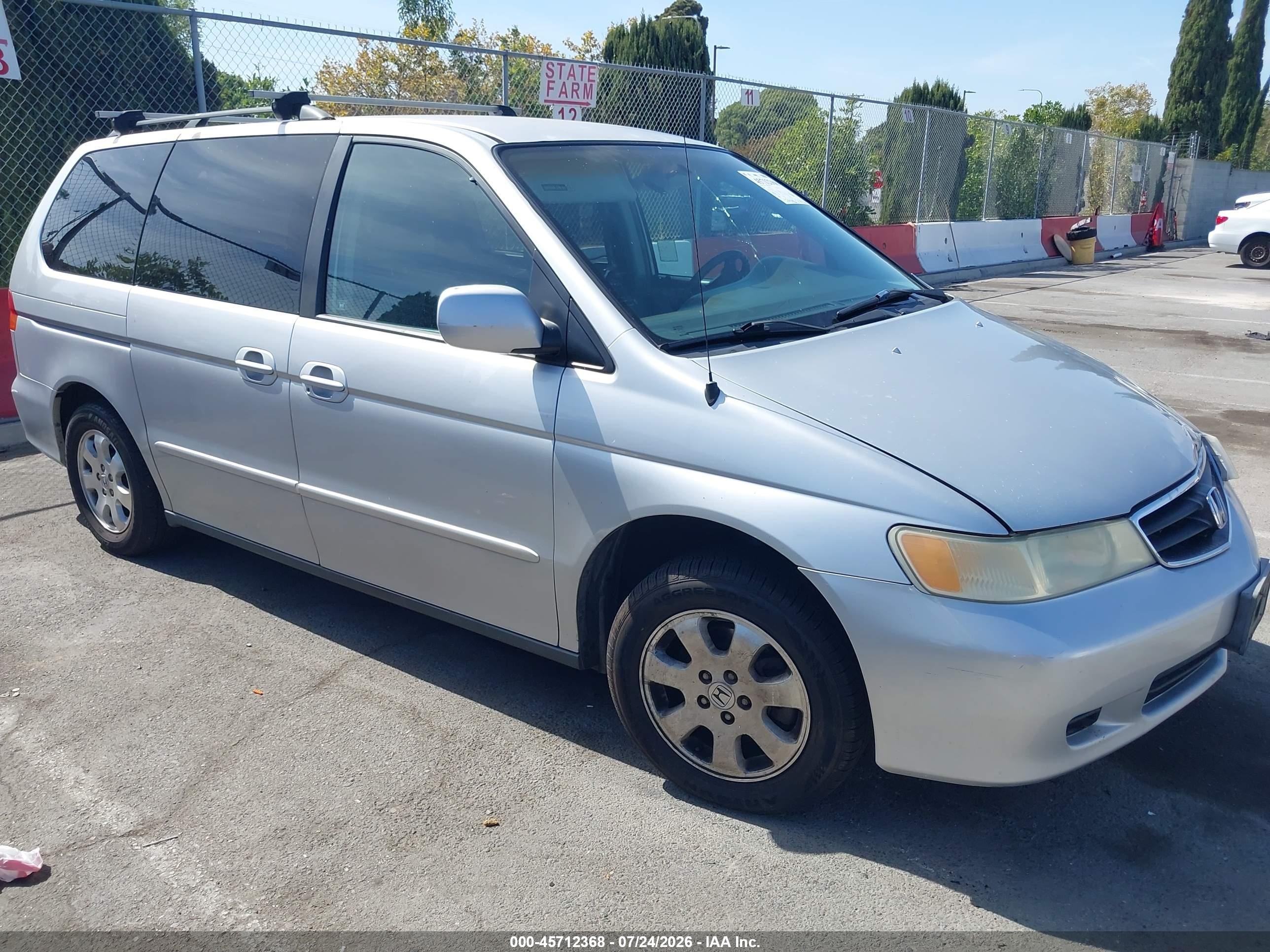 2003 Honda Odyssey Ex-l Silver vin: 5FNRL18083B092392