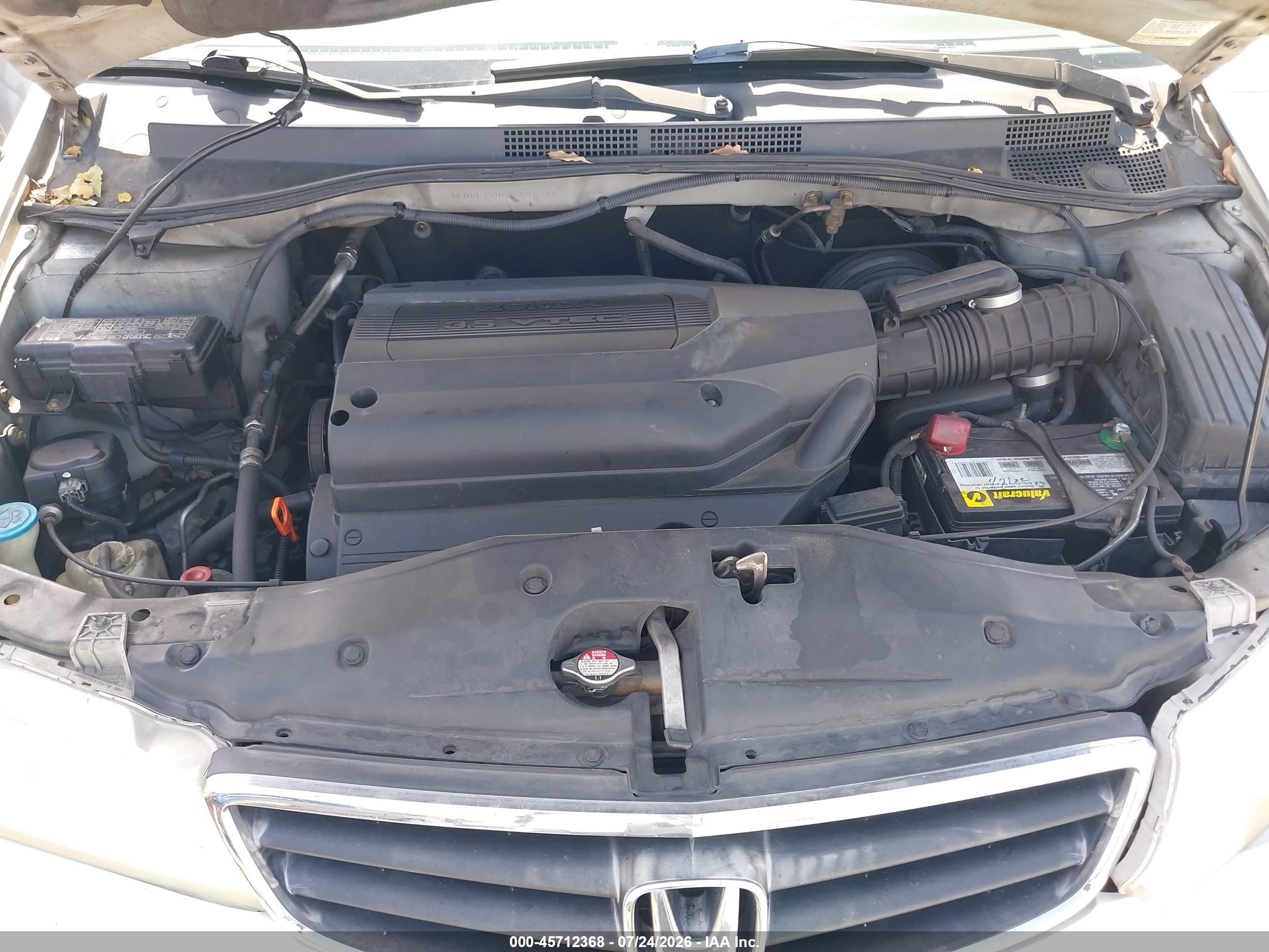 2003 Honda Odyssey Ex-l Silver vin: 5FNRL18083B092392