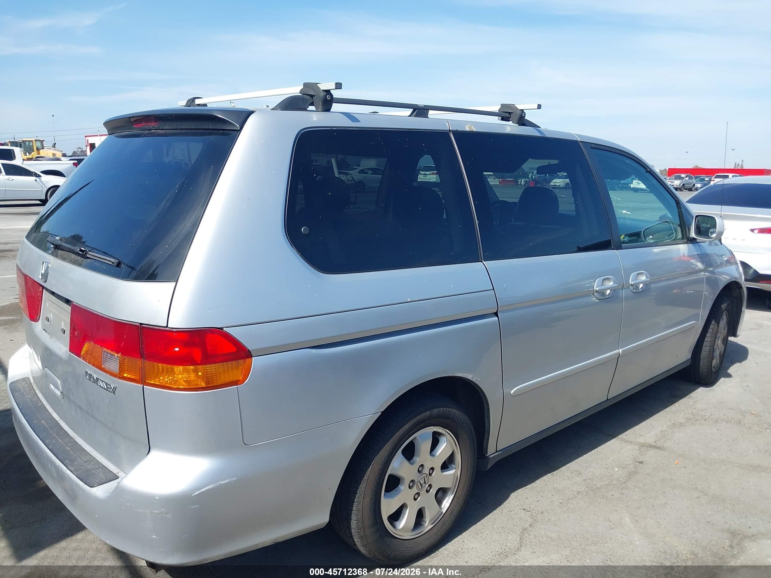 2003 Honda Odyssey Ex-l Silver vin: 5FNRL18083B092392