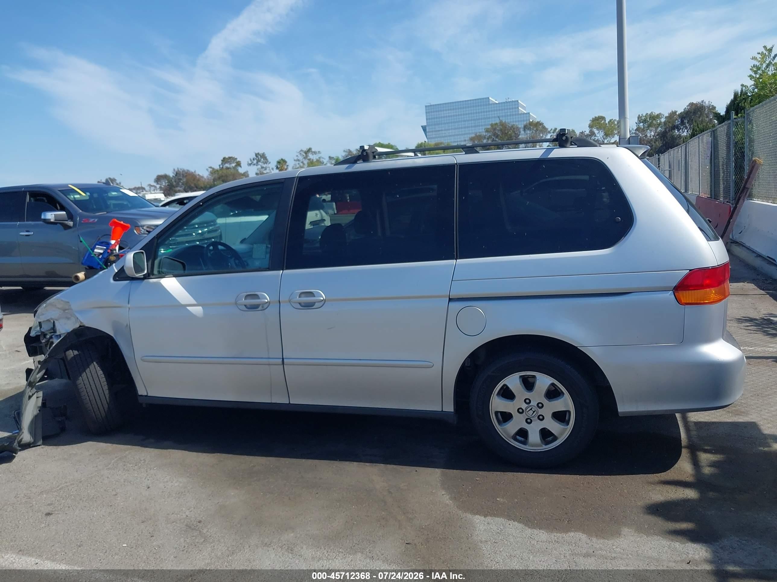2003 Honda Odyssey Ex-l Silver vin: 5FNRL18083B092392