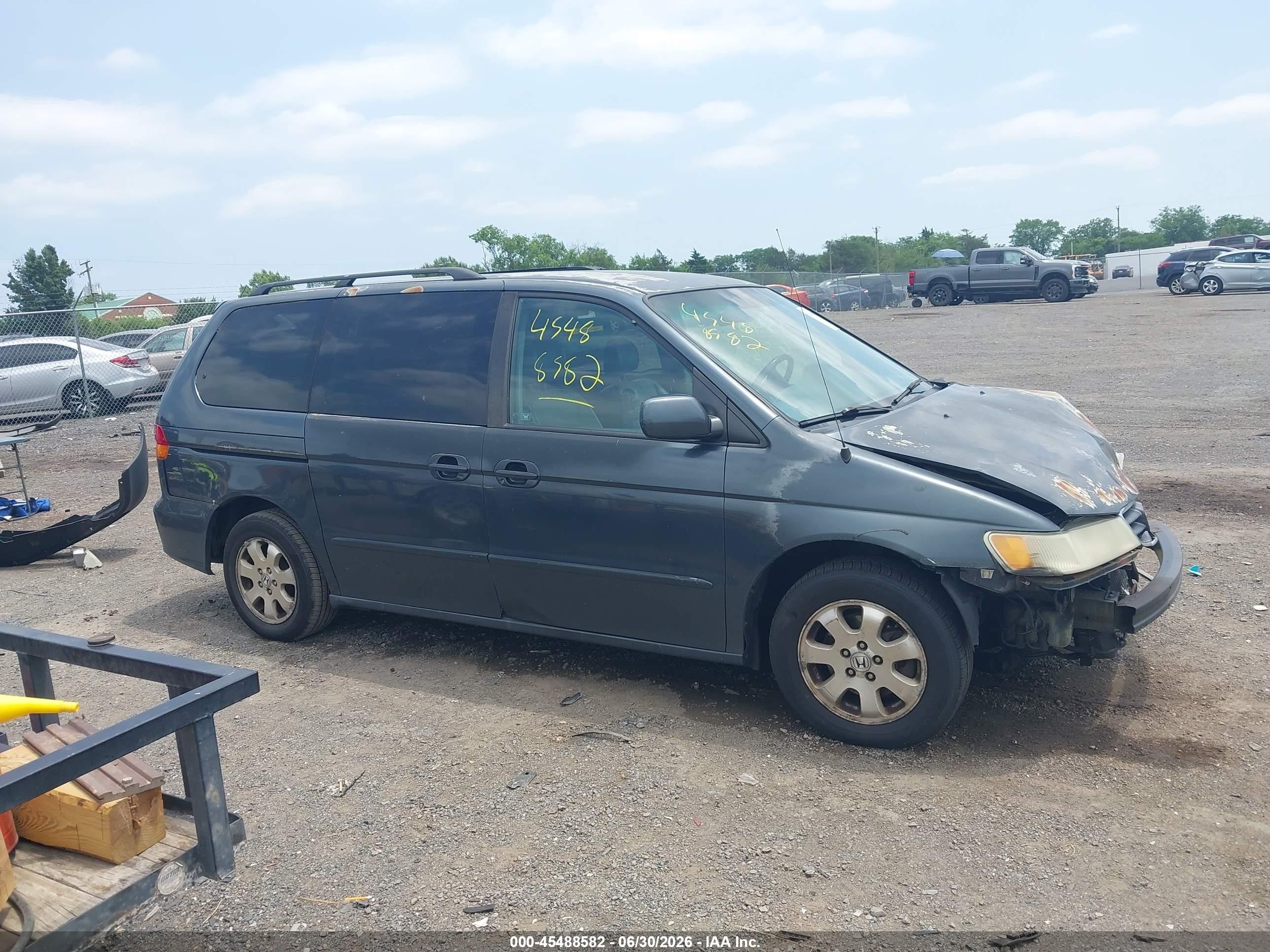 2004 Honda Odyssey Ex-l Gray vin: 5FNRL18084B046983