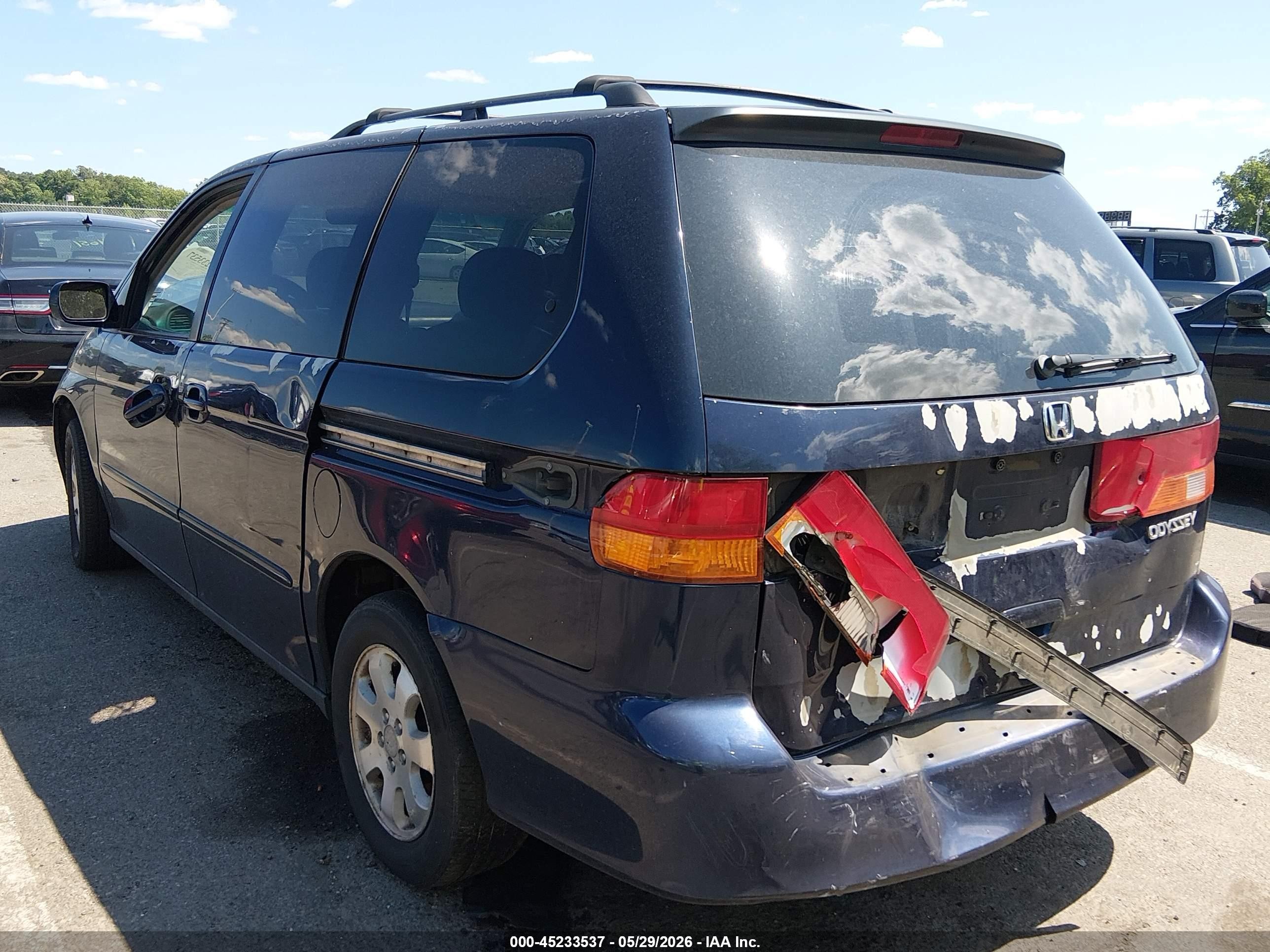 2004 Honda Odyssey Ex-l Dark Blue vin: 5FNRL18084B128860