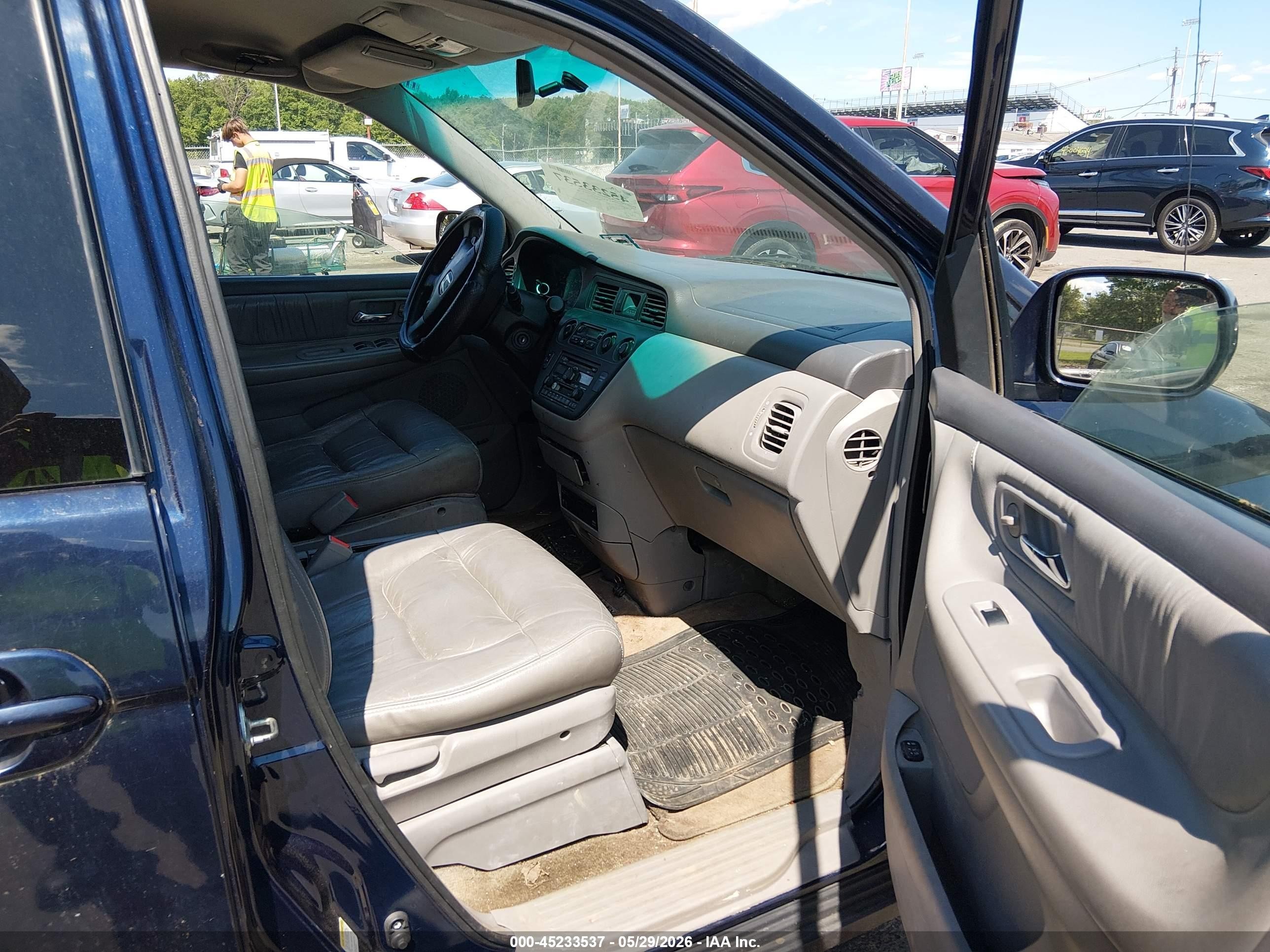 2004 Honda Odyssey Ex-l Dark Blue vin: 5FNRL18084B128860