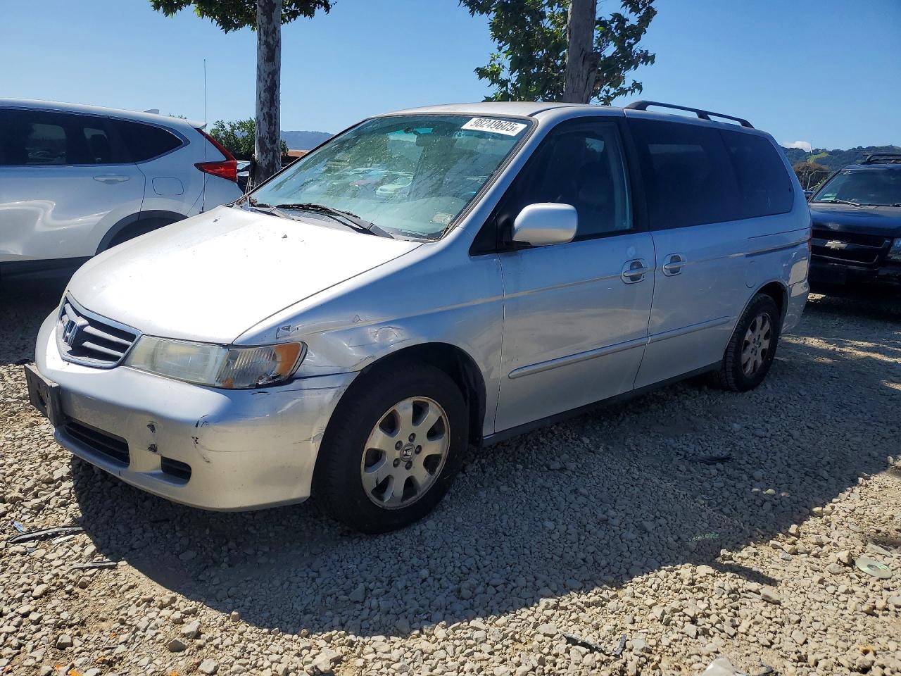 2004 Honda Odyssey Exl Silver vin: 5FNRL18084B131290