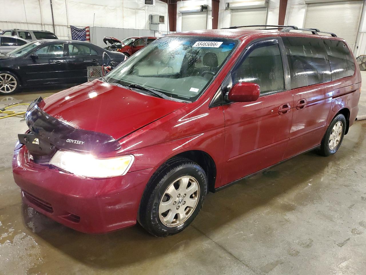 2002 Honda Odyssey Exl Red vin: 5FNRL18092B044348