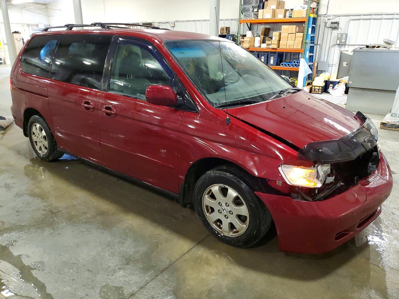 2002 Honda Odyssey Exl Red vin: 5FNRL18092B044348