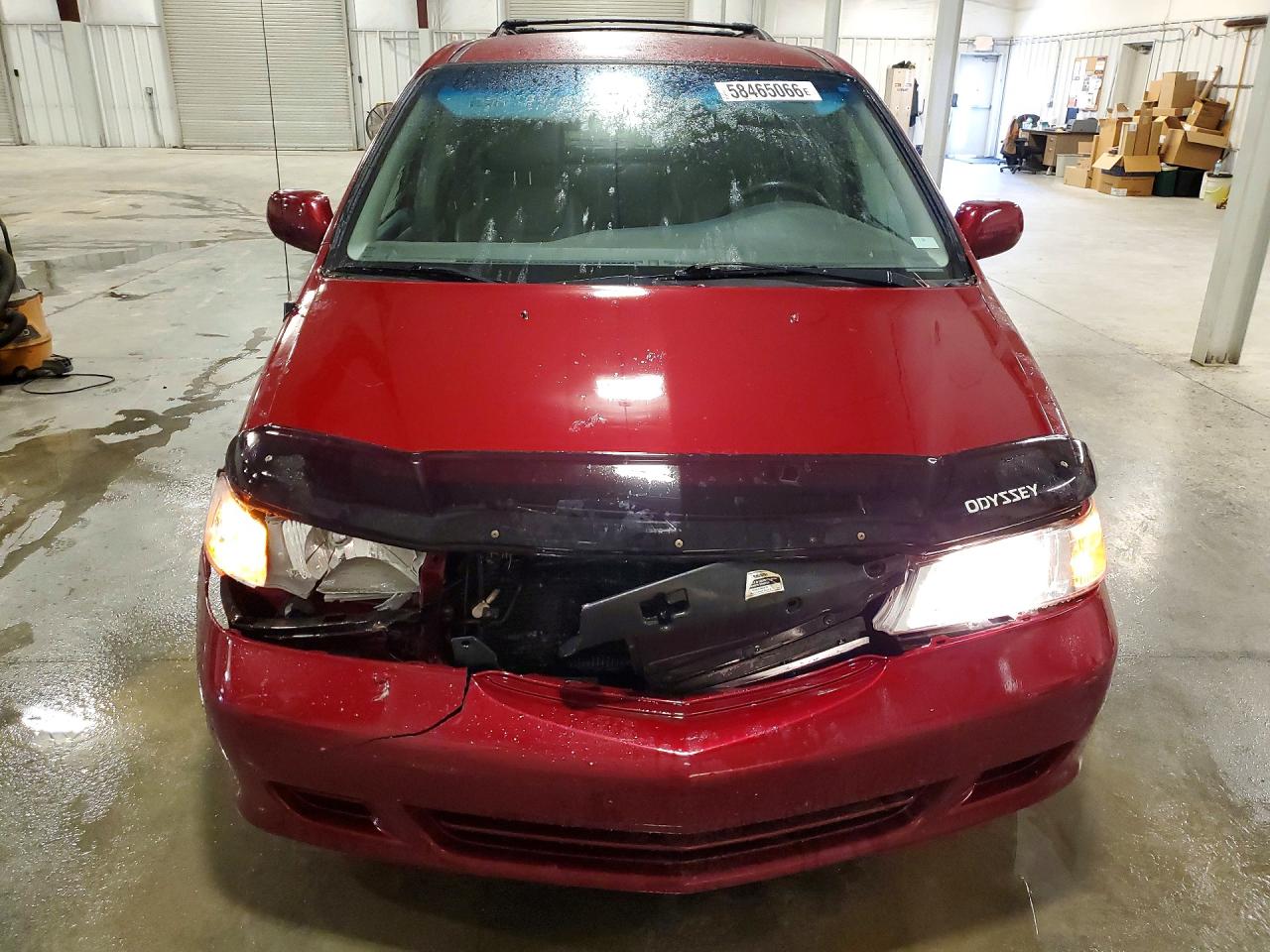 2002 Honda Odyssey Exl Red vin: 5FNRL18092B044348