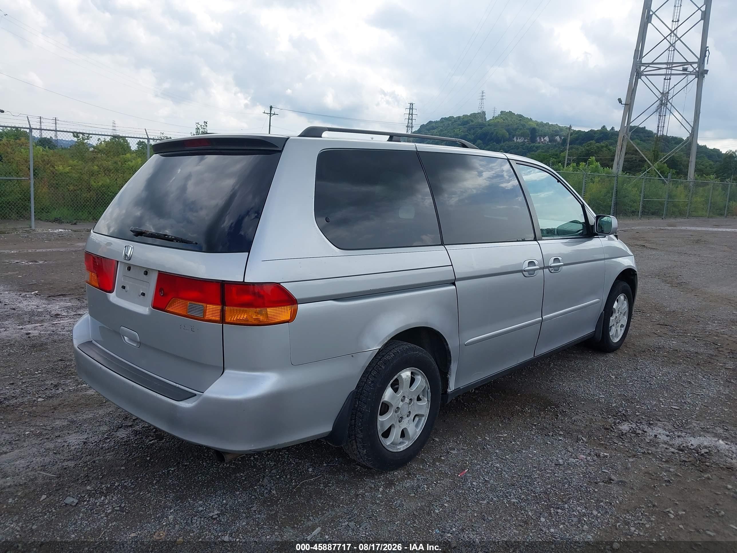 2003 Honda Odyssey Ex-l Silver vin: 5FNRL18093B017815