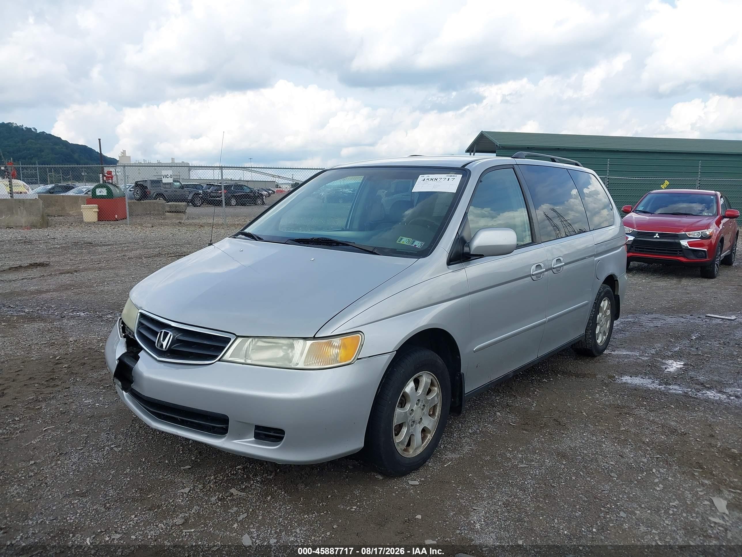2003 Honda Odyssey Ex-l Silver vin: 5FNRL18093B017815