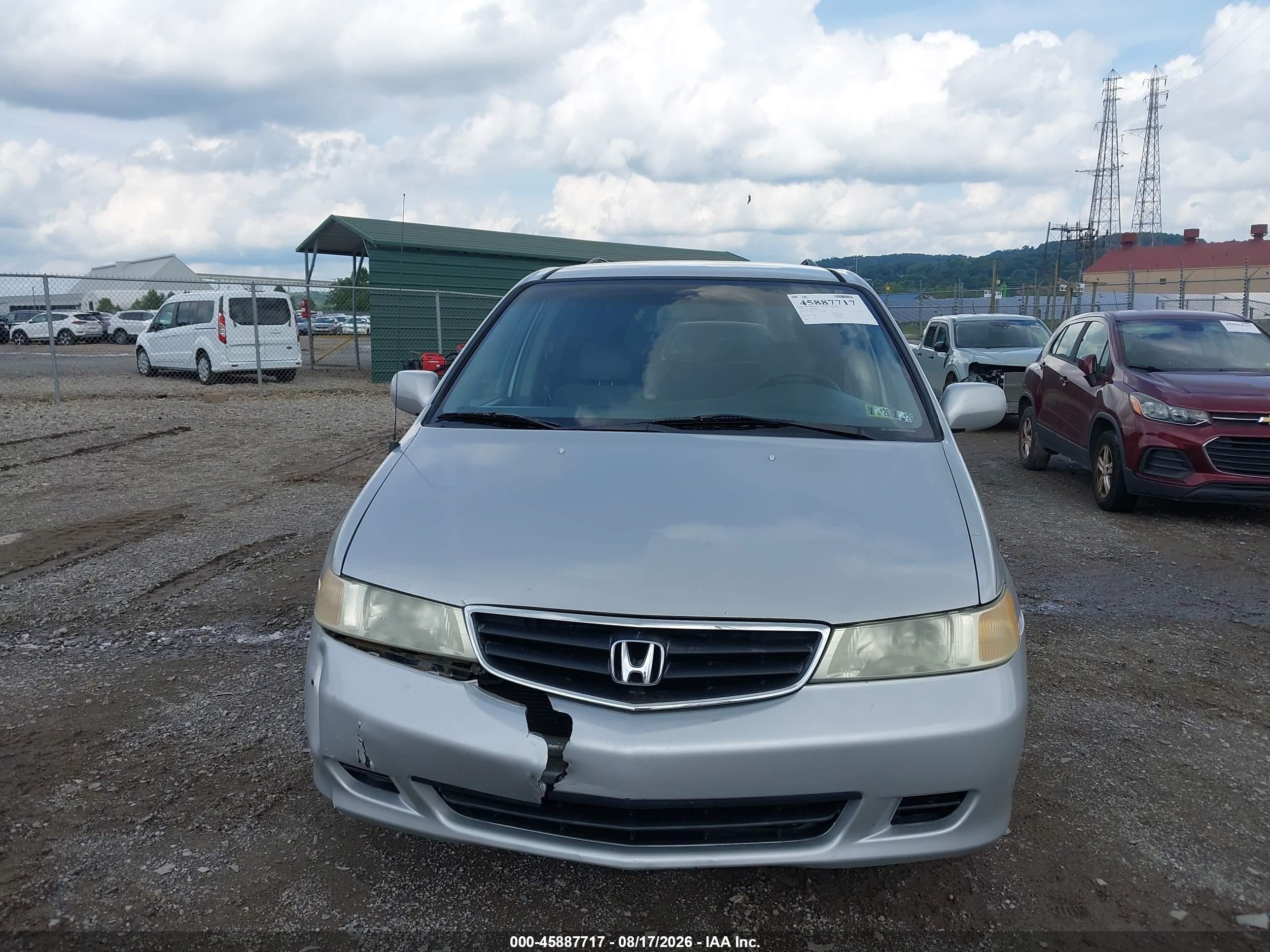 2003 Honda Odyssey Ex-l Silver vin: 5FNRL18093B017815