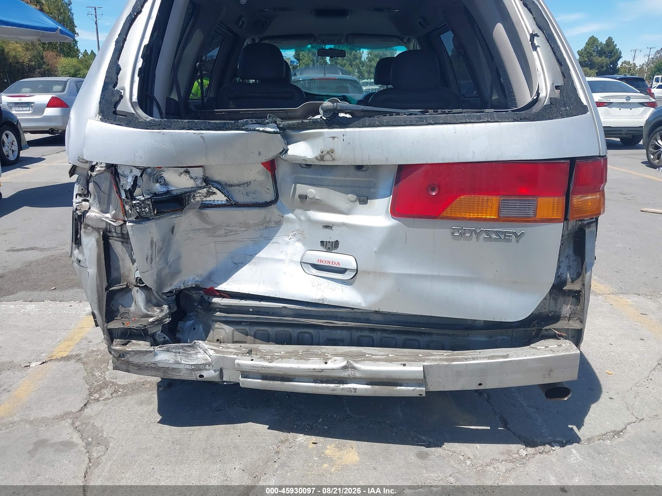 2004 Honda Odyssey Ex-l Gray vin: 5FNRL18094B014690