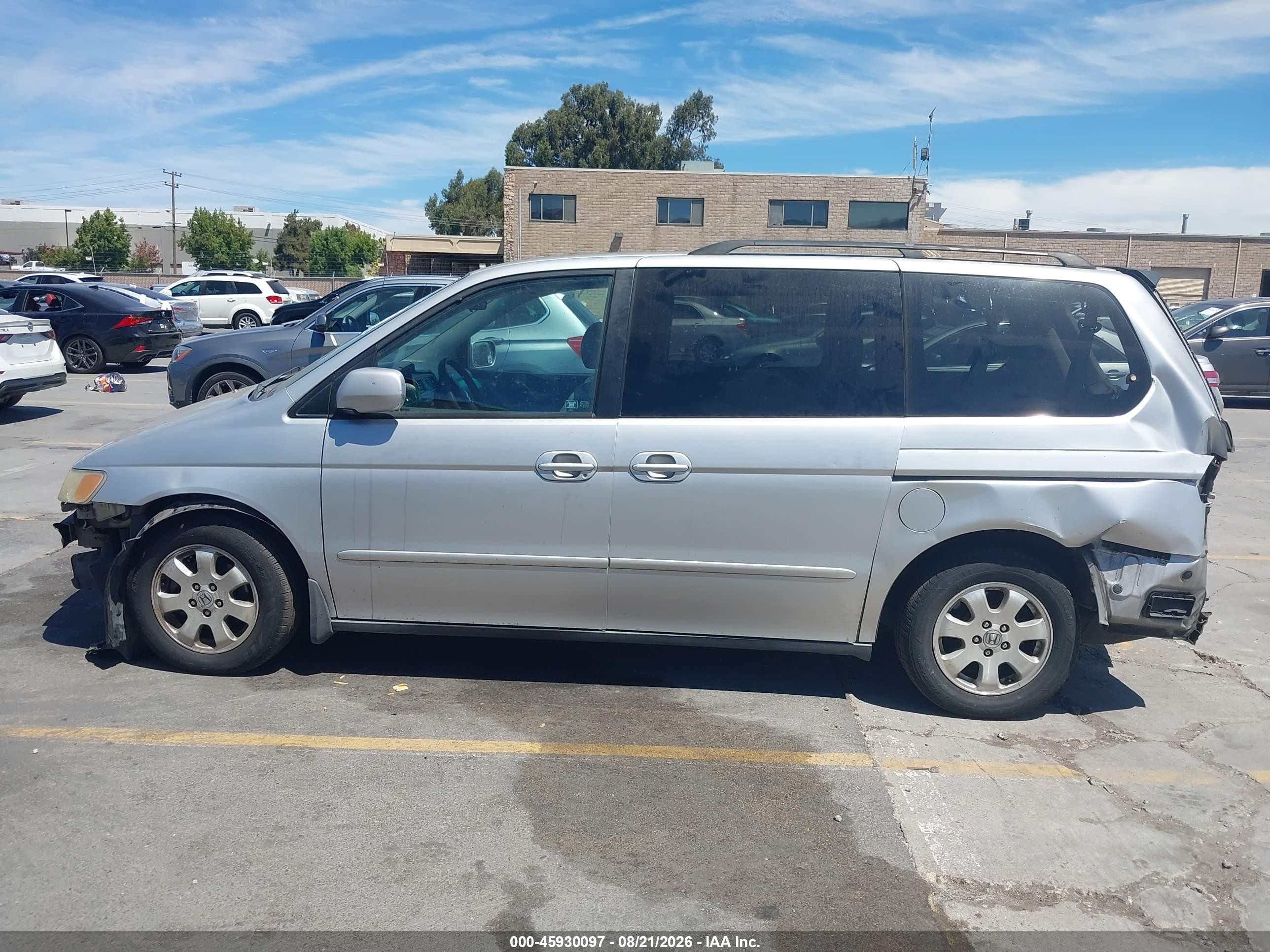 2004 Honda Odyssey Ex-l Gray vin: 5FNRL18094B014690