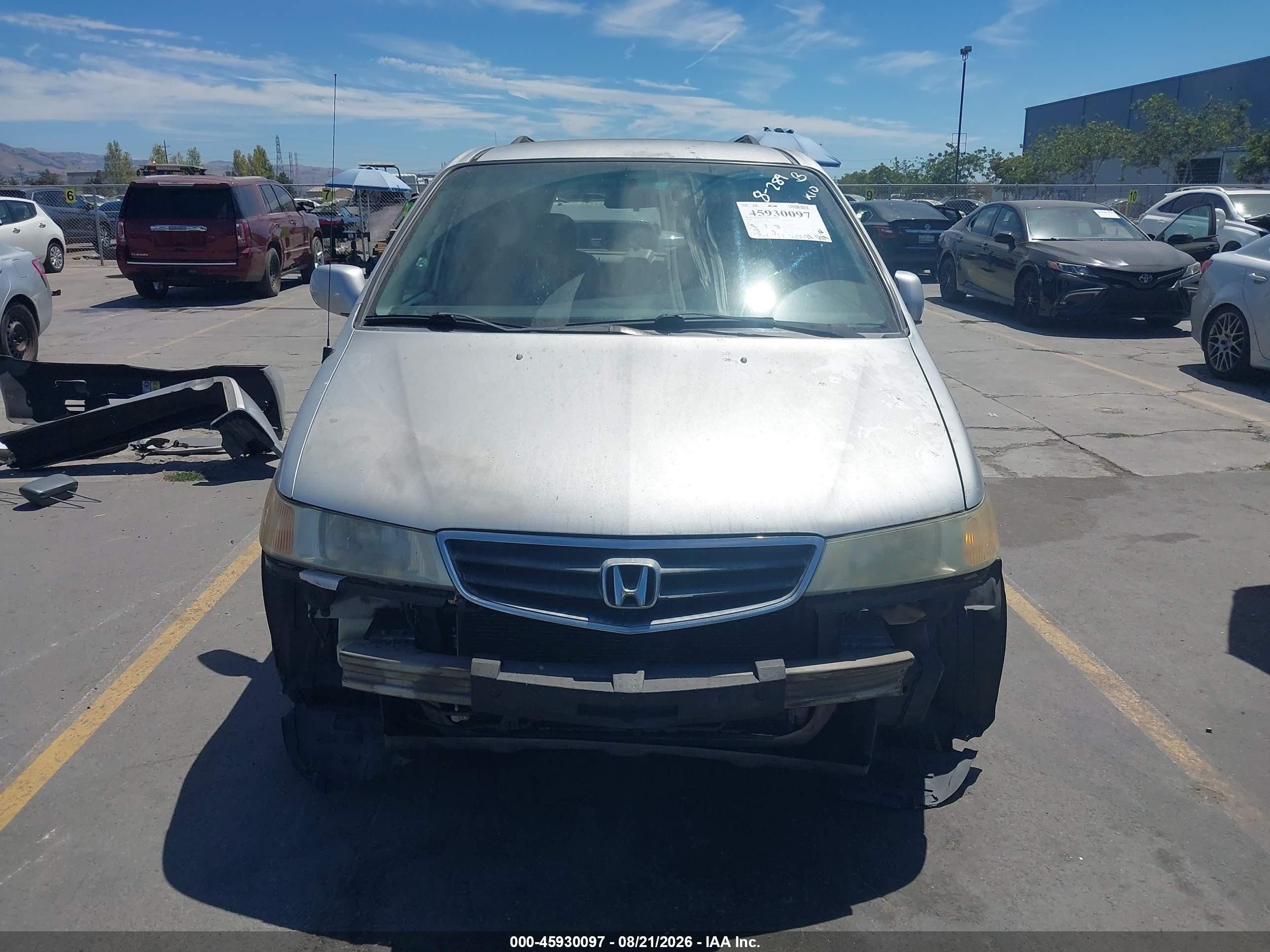2004 Honda Odyssey Ex-l Gray vin: 5FNRL18094B014690