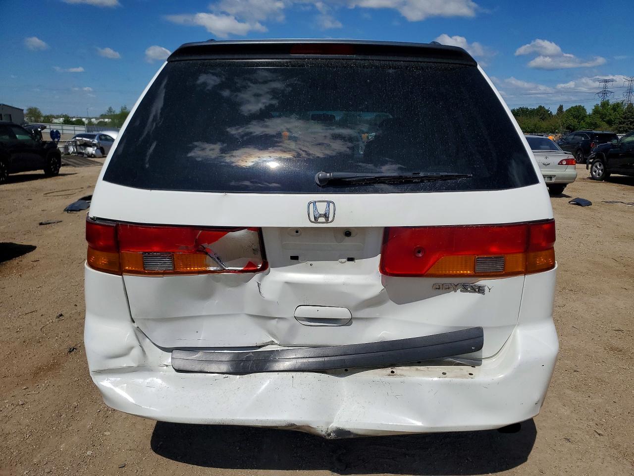 2004 Honda Odyssey Exl White vin: 5FNRL18094B017931