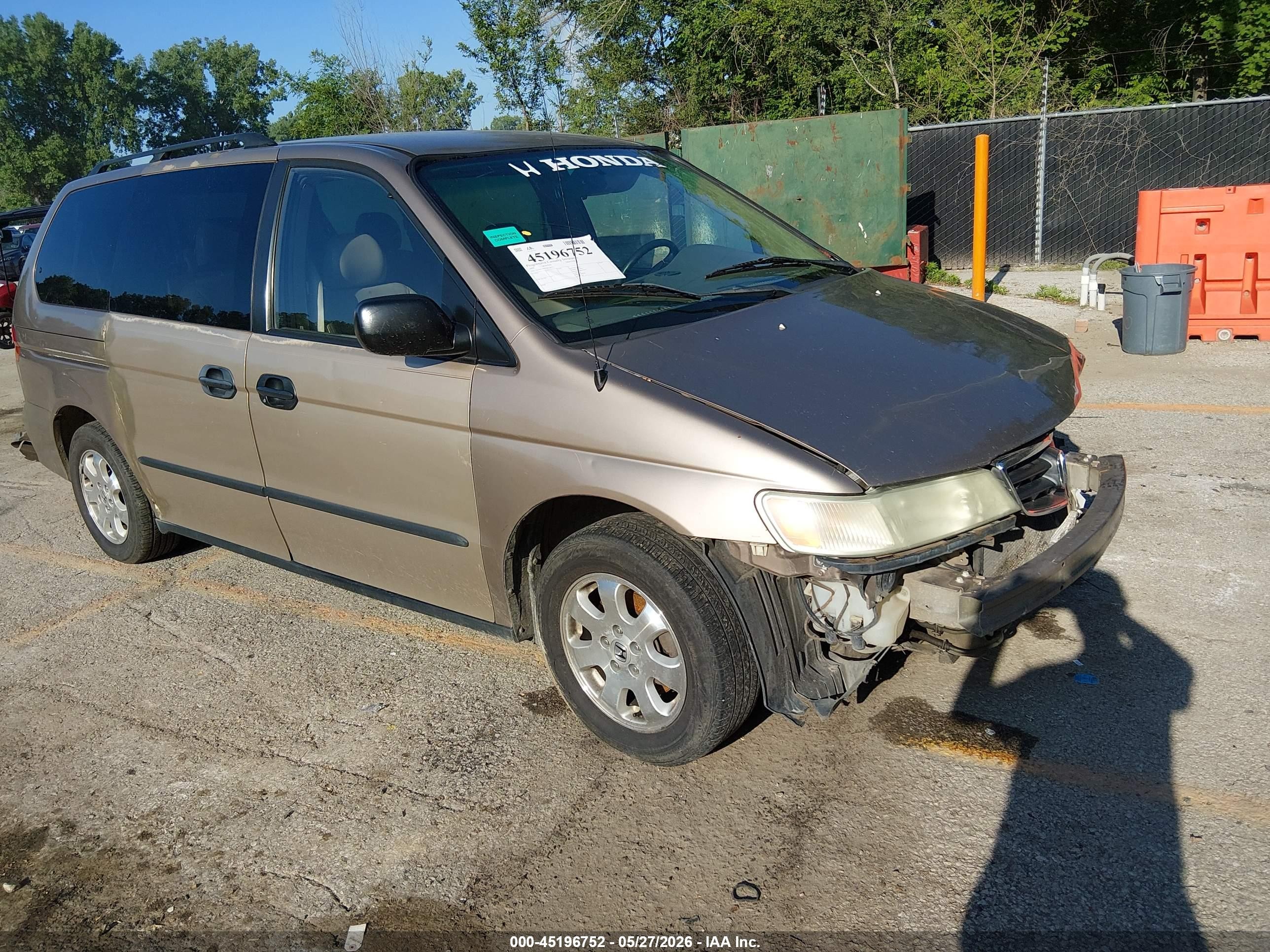 2003 Honda Odyssey Ex-l Gold vin: 5FNRL180X3B130737