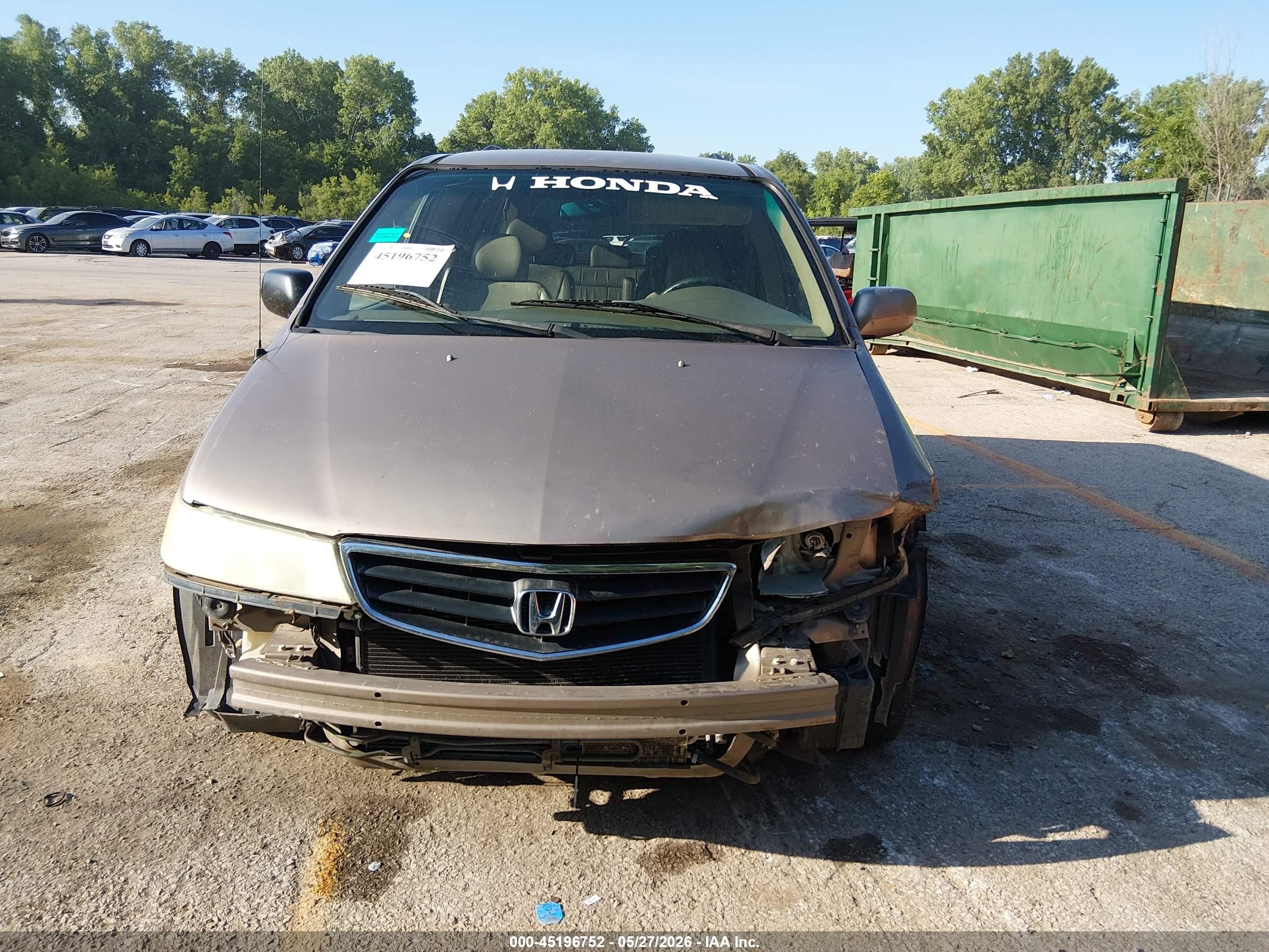 2003 Honda Odyssey Ex-l Gold vin: 5FNRL180X3B130737