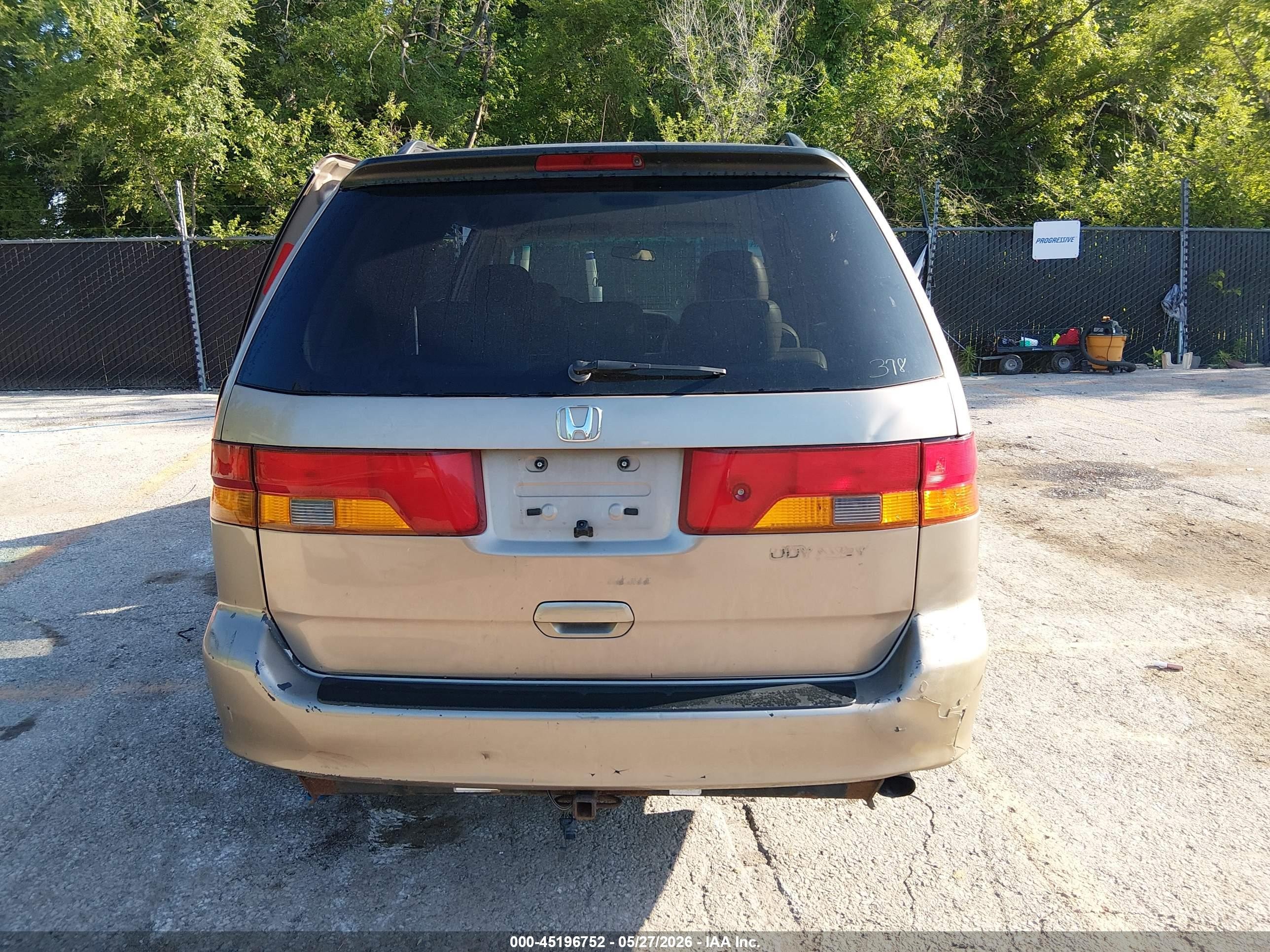 2003 Honda Odyssey Ex-l Gold vin: 5FNRL180X3B130737