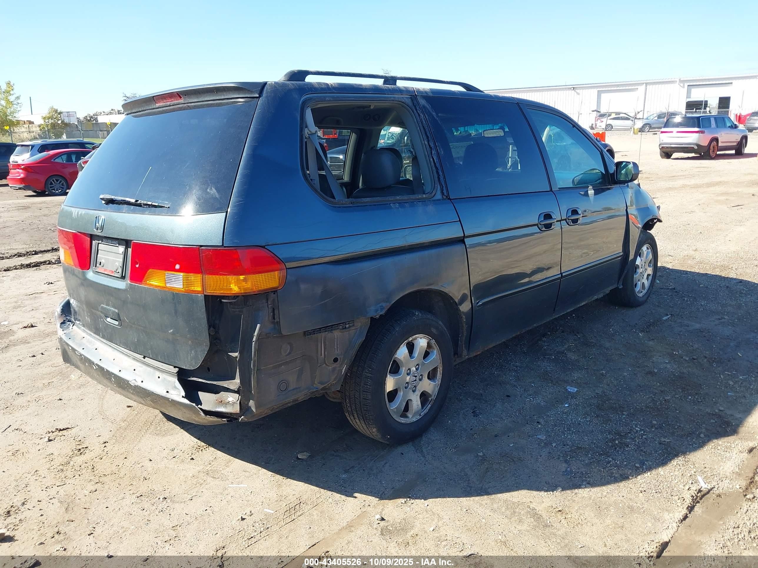 2004 Honda Odyssey Ex-l Green vin: 5FNRL180X4B033619