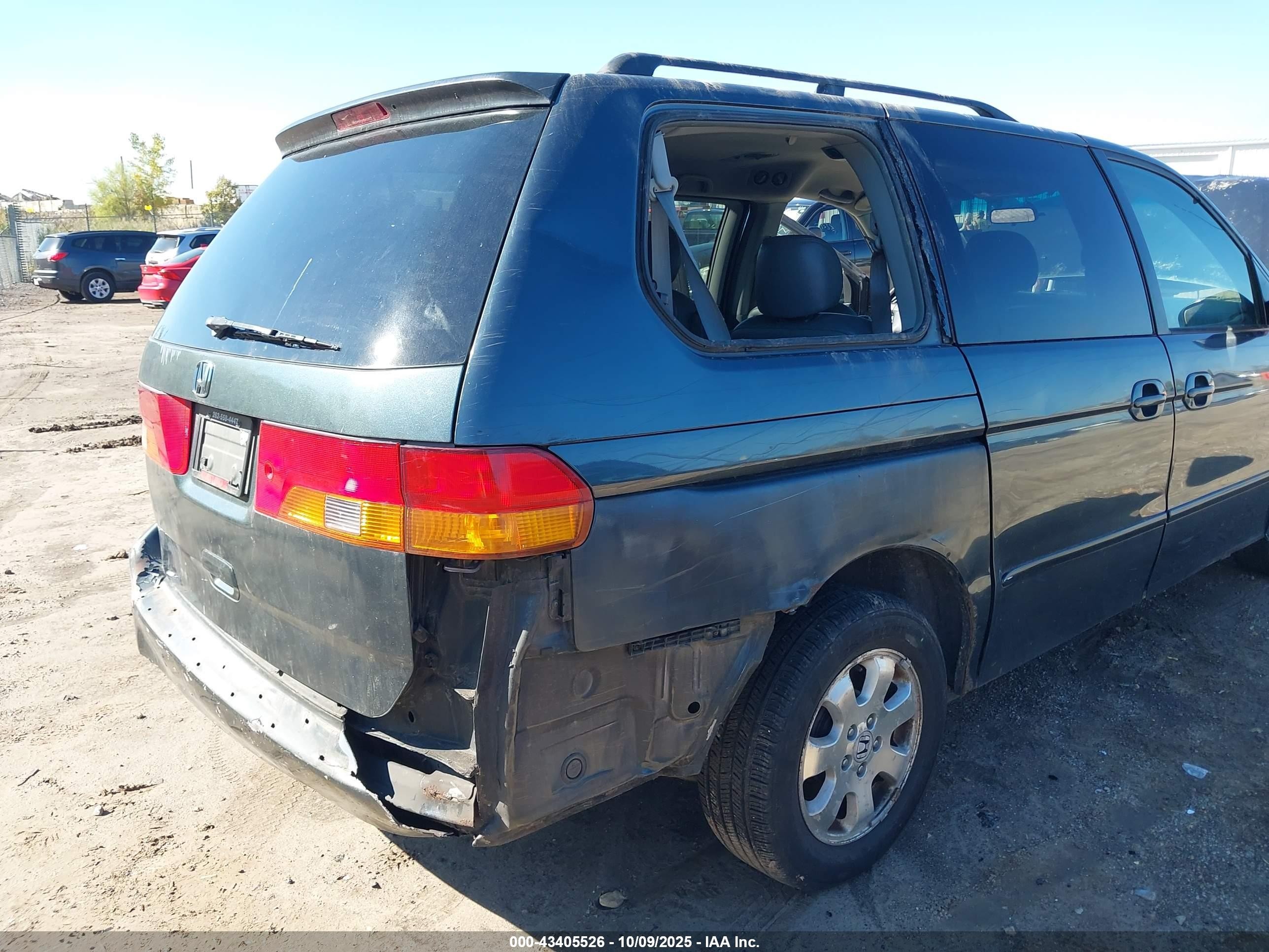 2004 Honda Odyssey Ex-l Green vin: 5FNRL180X4B033619