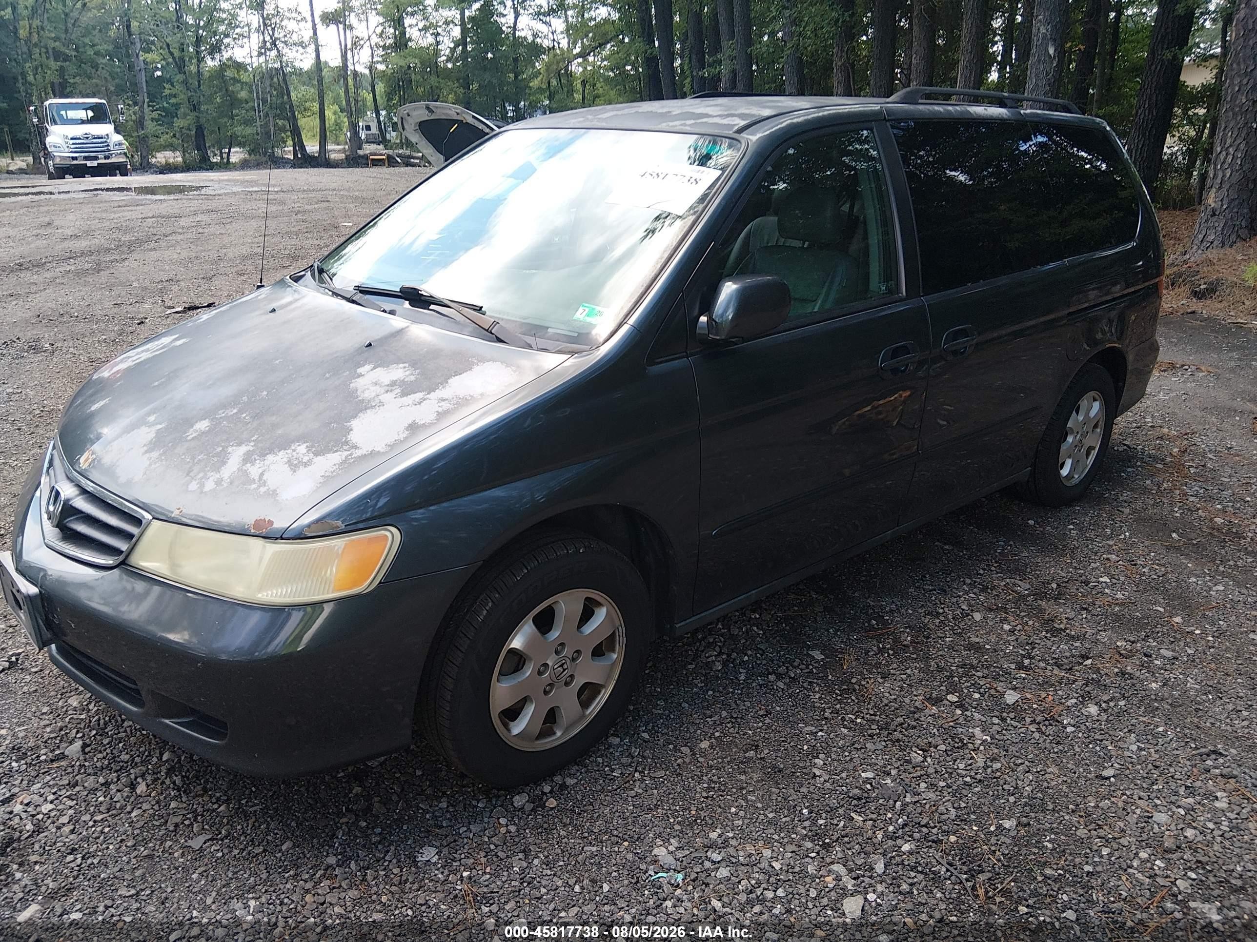 2004 Honda Odyssey Ex-l Blue vin: 5FNRL180X4B066202