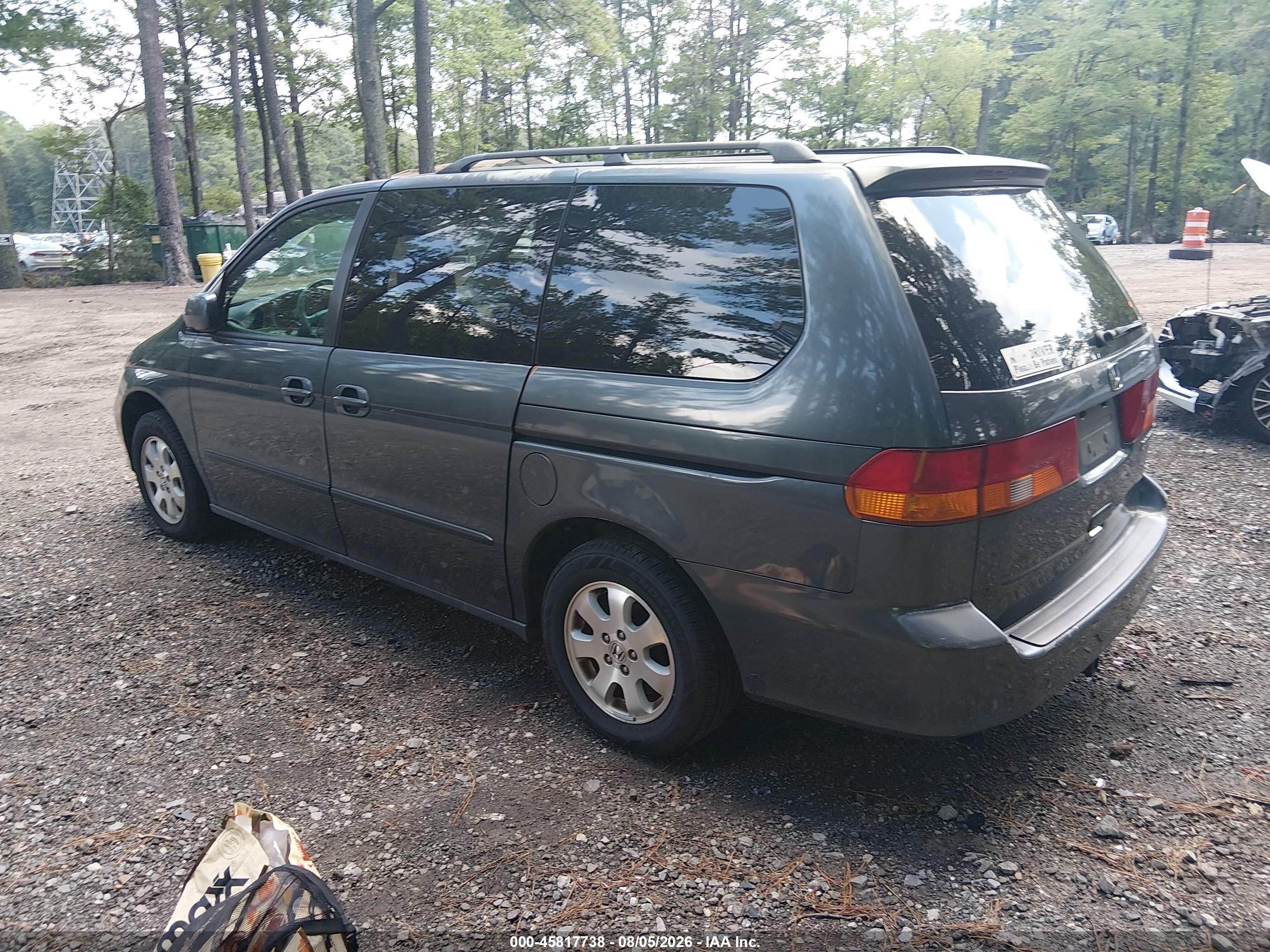 2004 Honda Odyssey Ex-l Blue vin: 5FNRL180X4B066202