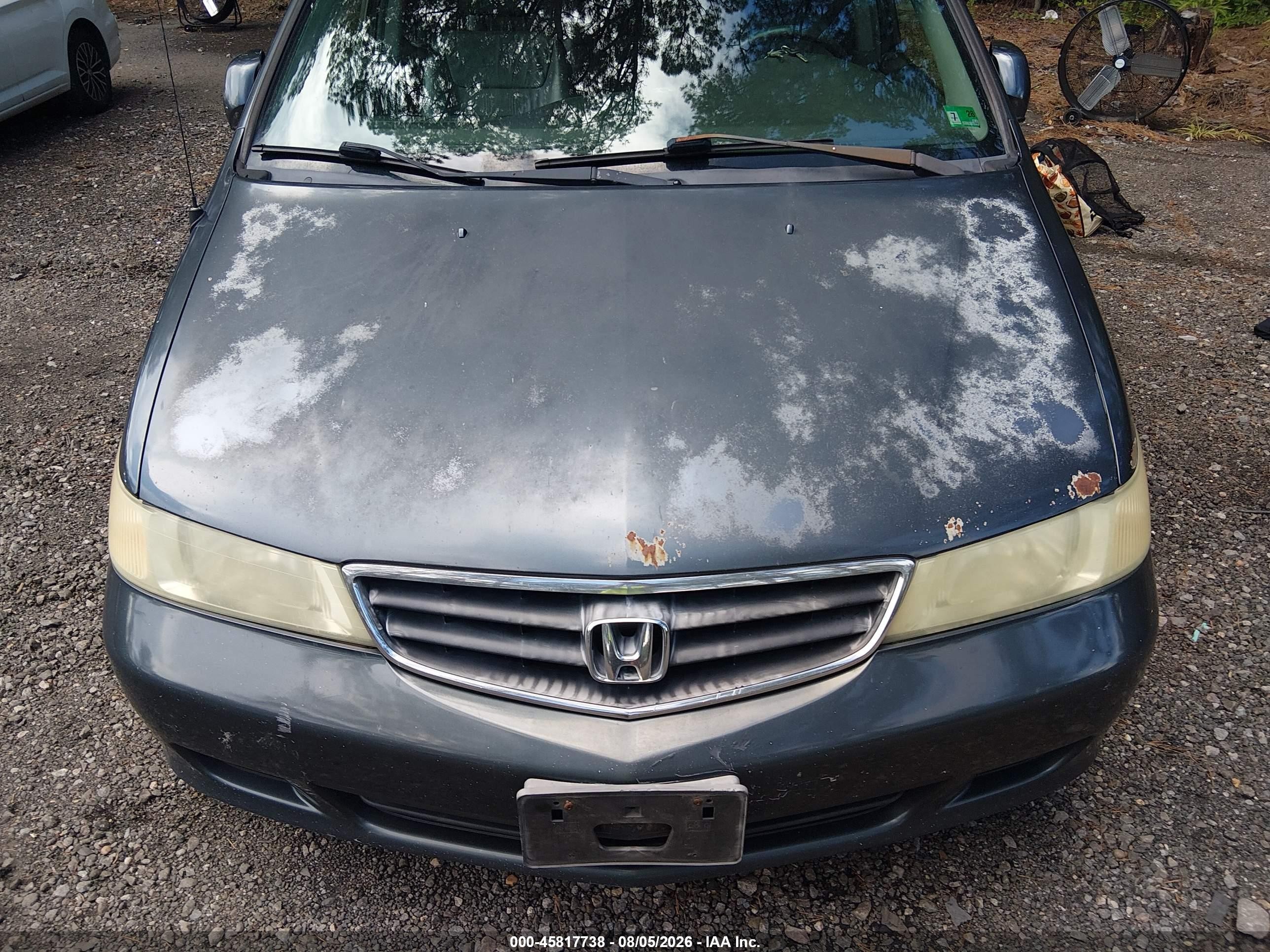 2004 Honda Odyssey Ex-l Blue vin: 5FNRL180X4B066202