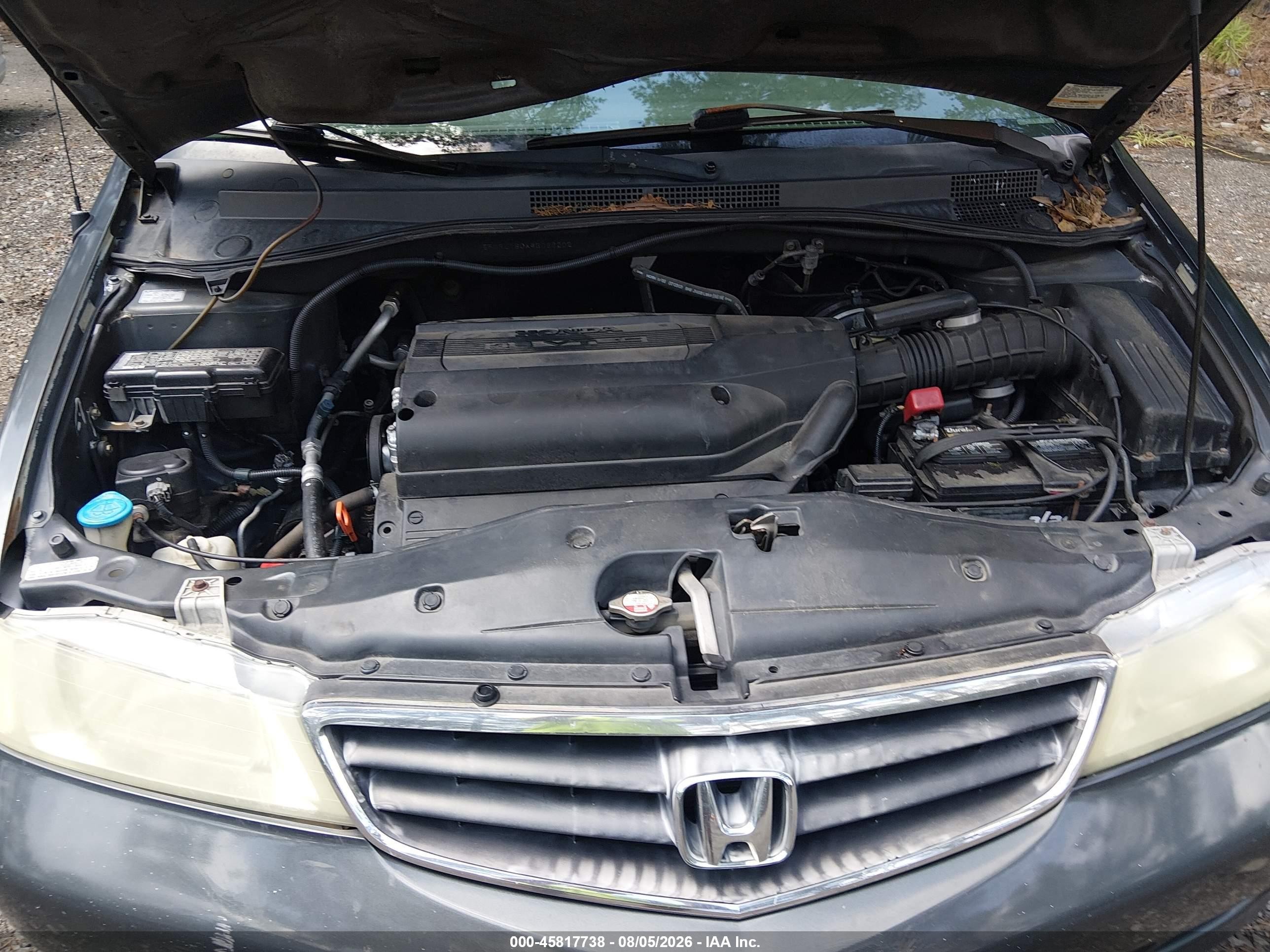 2004 Honda Odyssey Ex-l Blue vin: 5FNRL180X4B066202