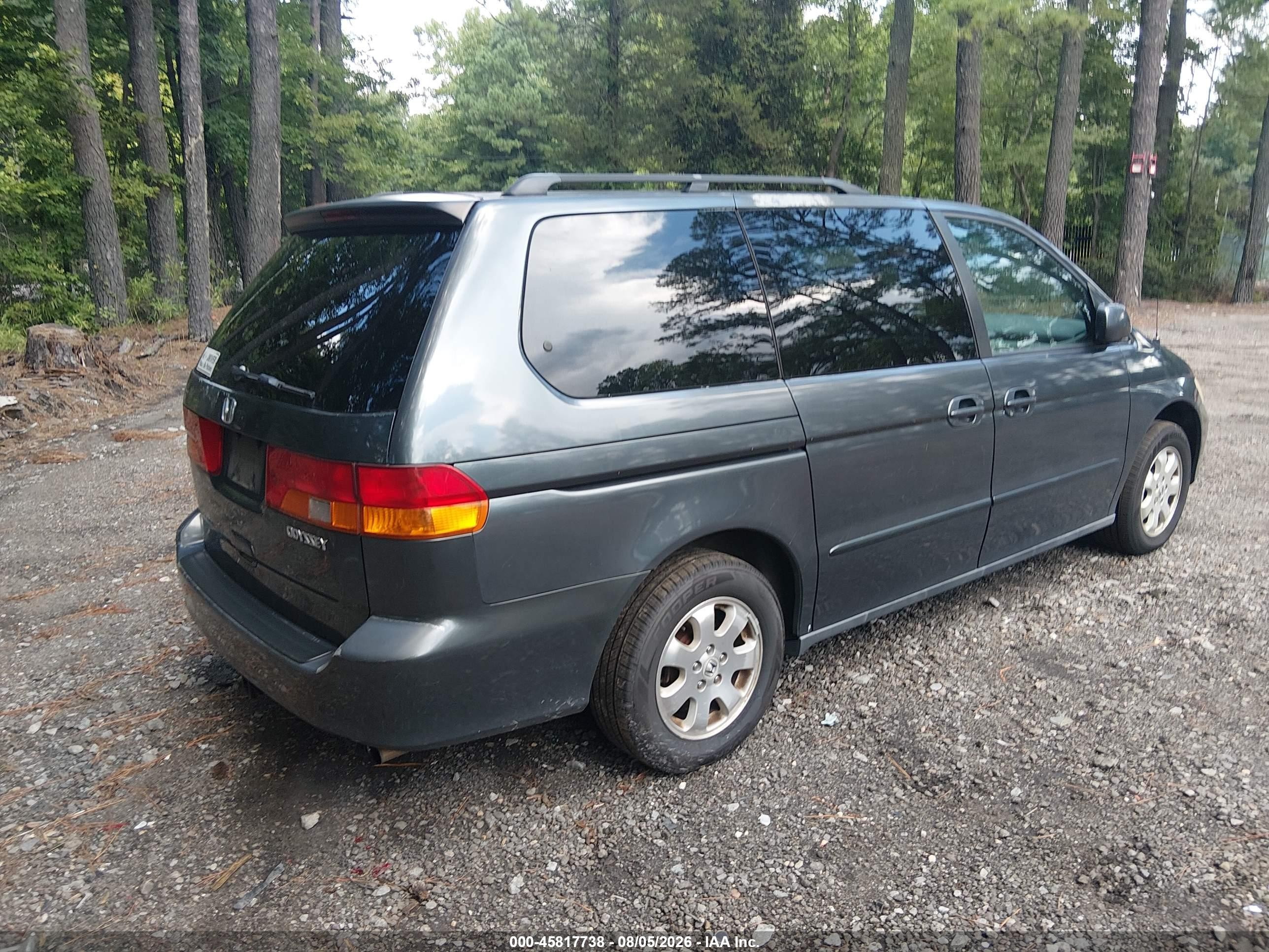 2004 Honda Odyssey Ex-l Blue vin: 5FNRL180X4B066202