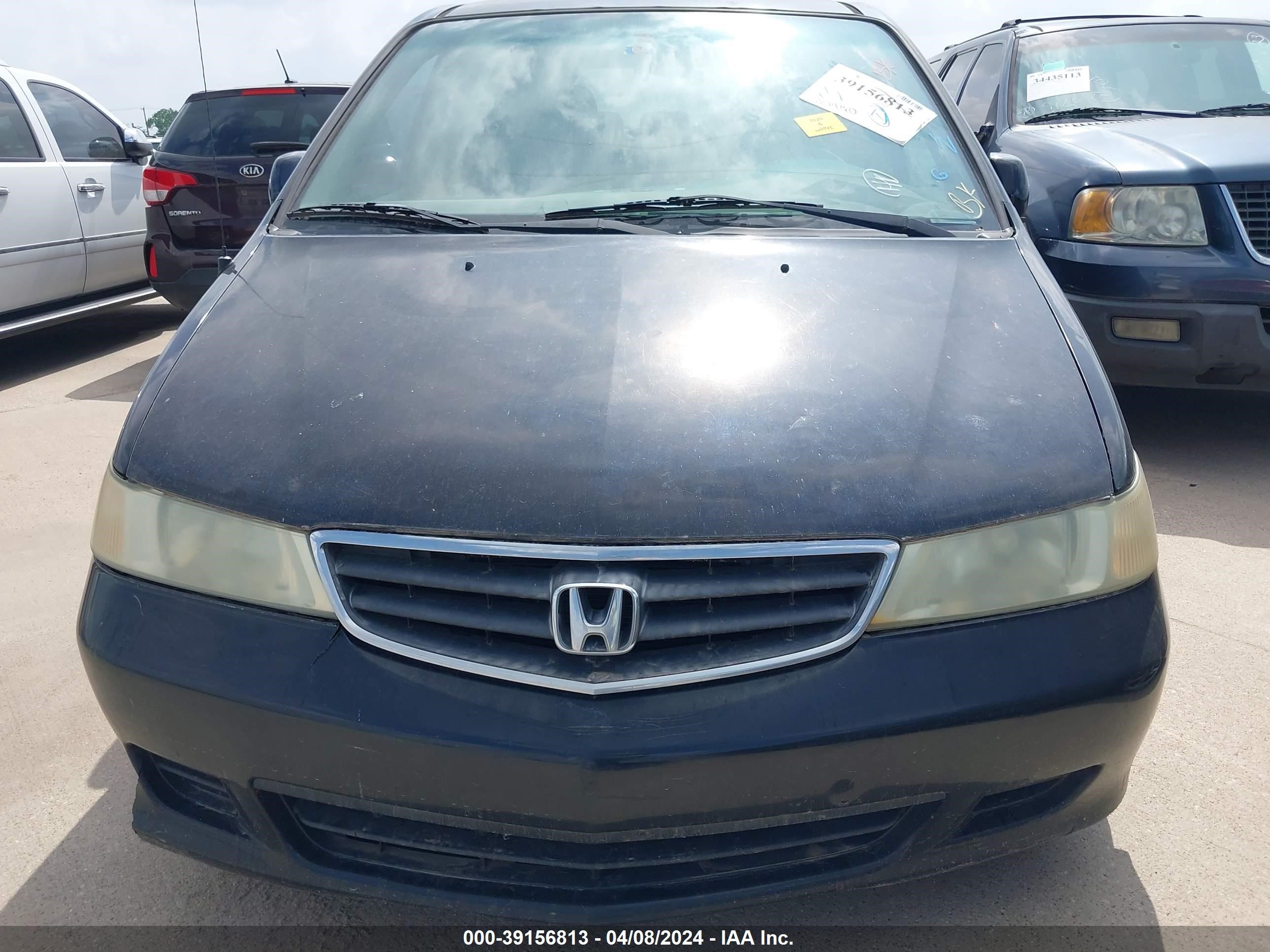 2004 Honda Odyssey Ex-l Black vin: 5FNRL180X4B074056
