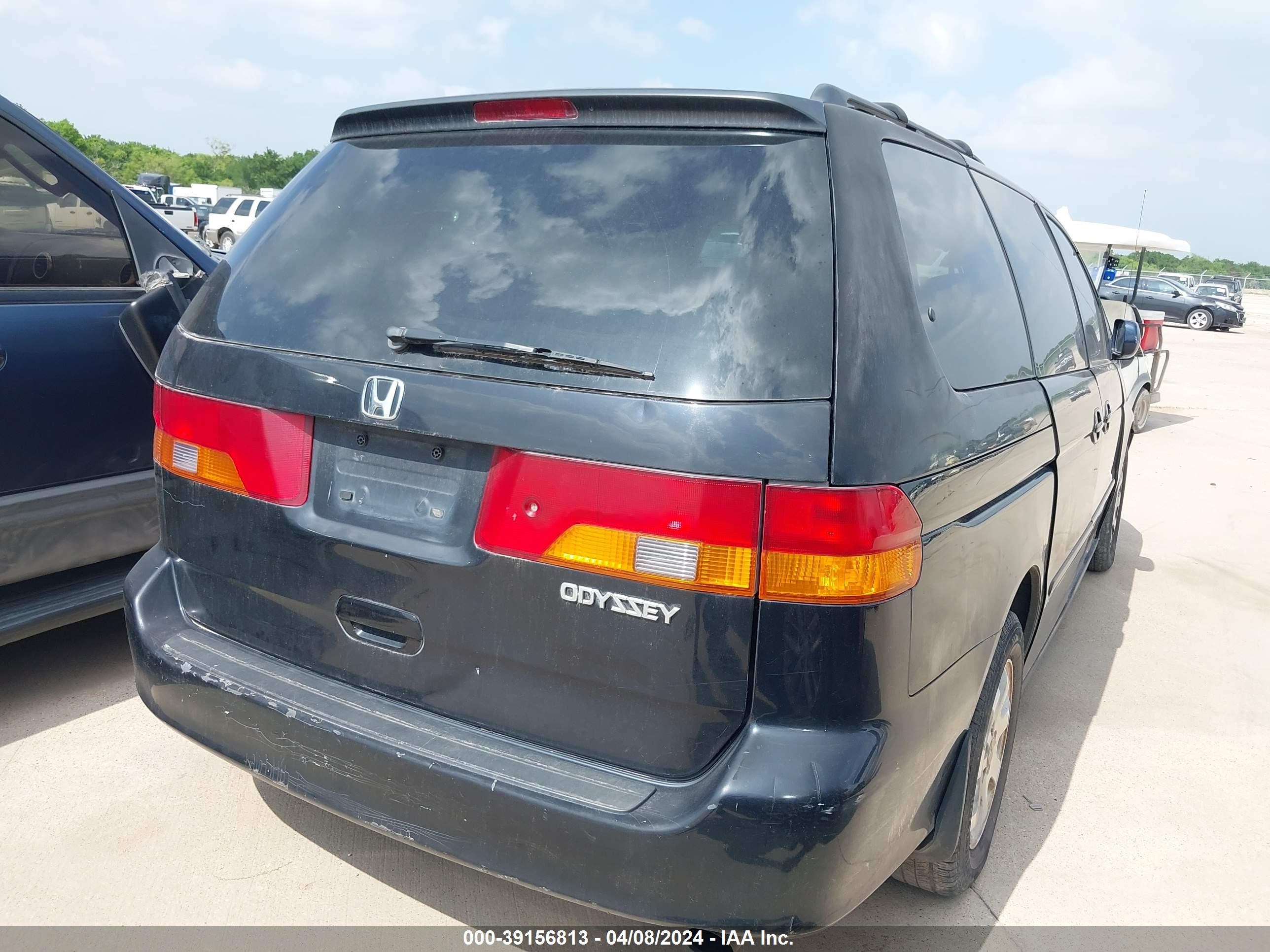 2004 Honda Odyssey Ex-l Black vin: 5FNRL180X4B074056