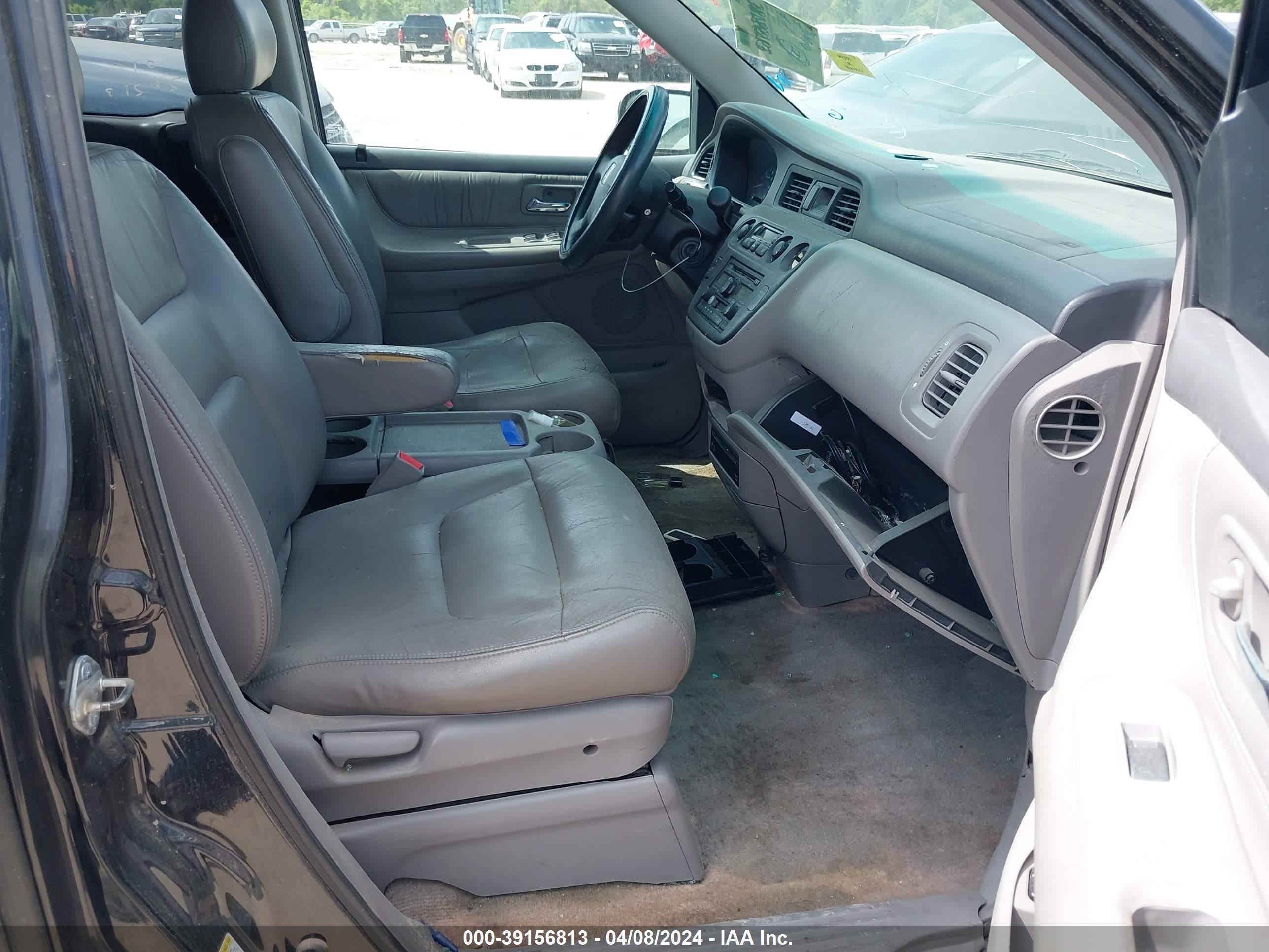 2004 Honda Odyssey Ex-l Black vin: 5FNRL180X4B074056
